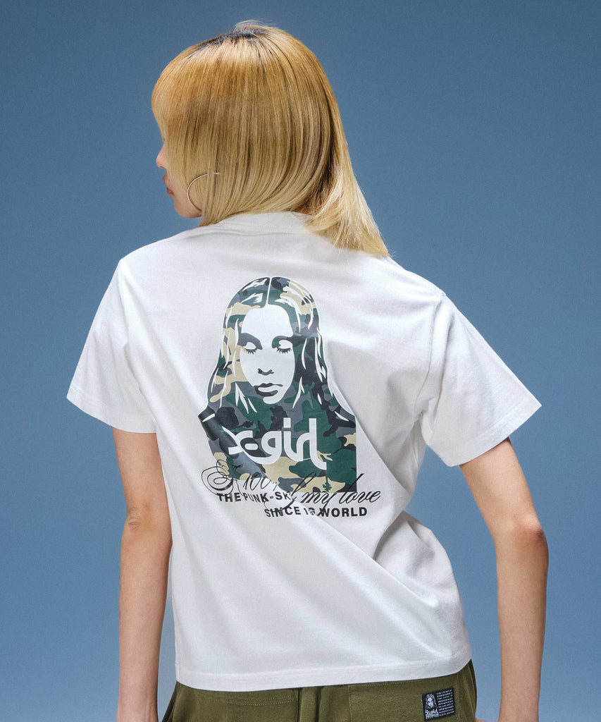 X-girl / HIBISCUS CAMOUFLAGE FACE S/S TEE – calif（カリフ）公式サイト