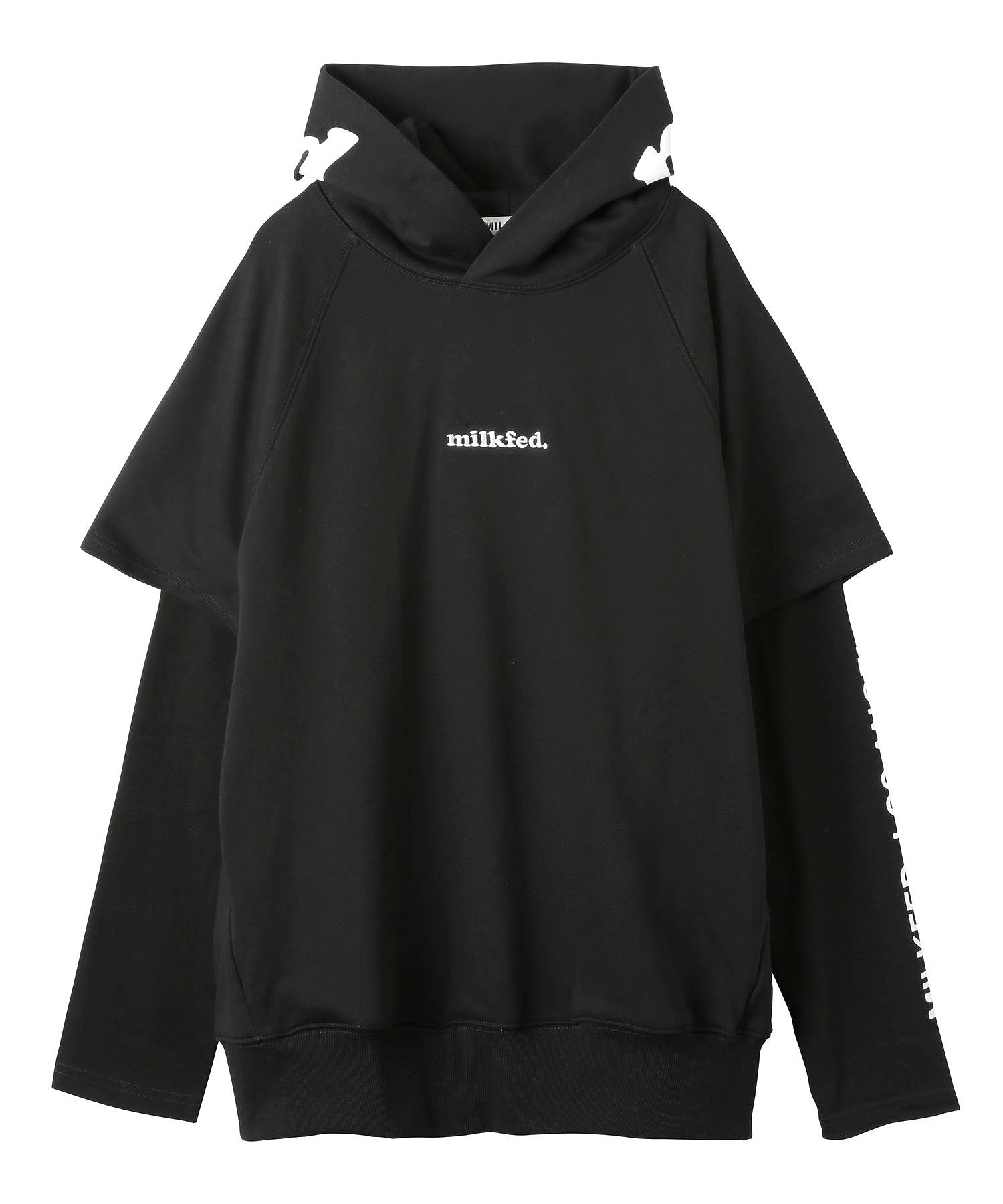 COOPER LOGO LAYERED SWEAT HOODIE MILKFED.