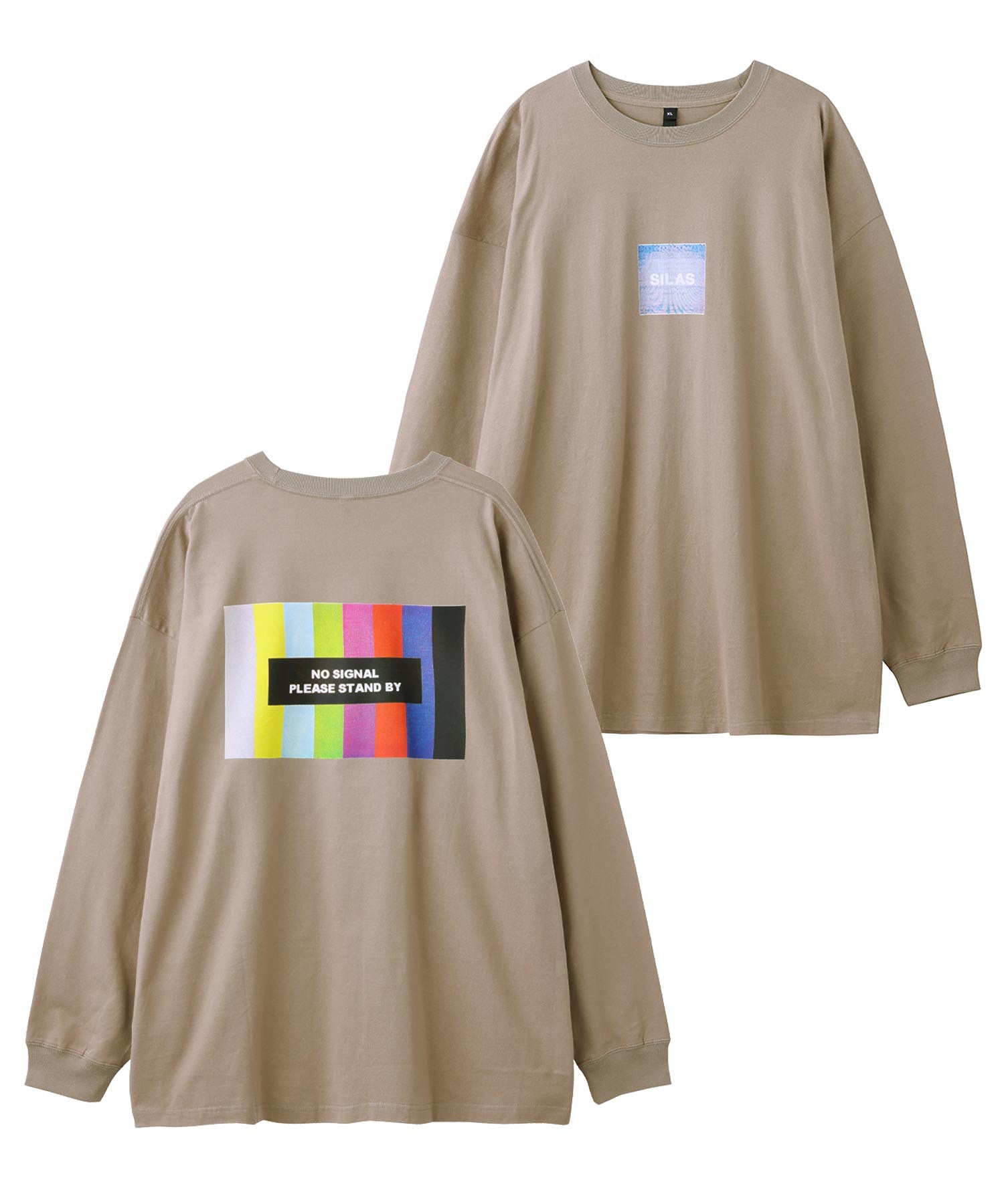 COLOR BARS PRINT WIDE L/S TEE SILAS