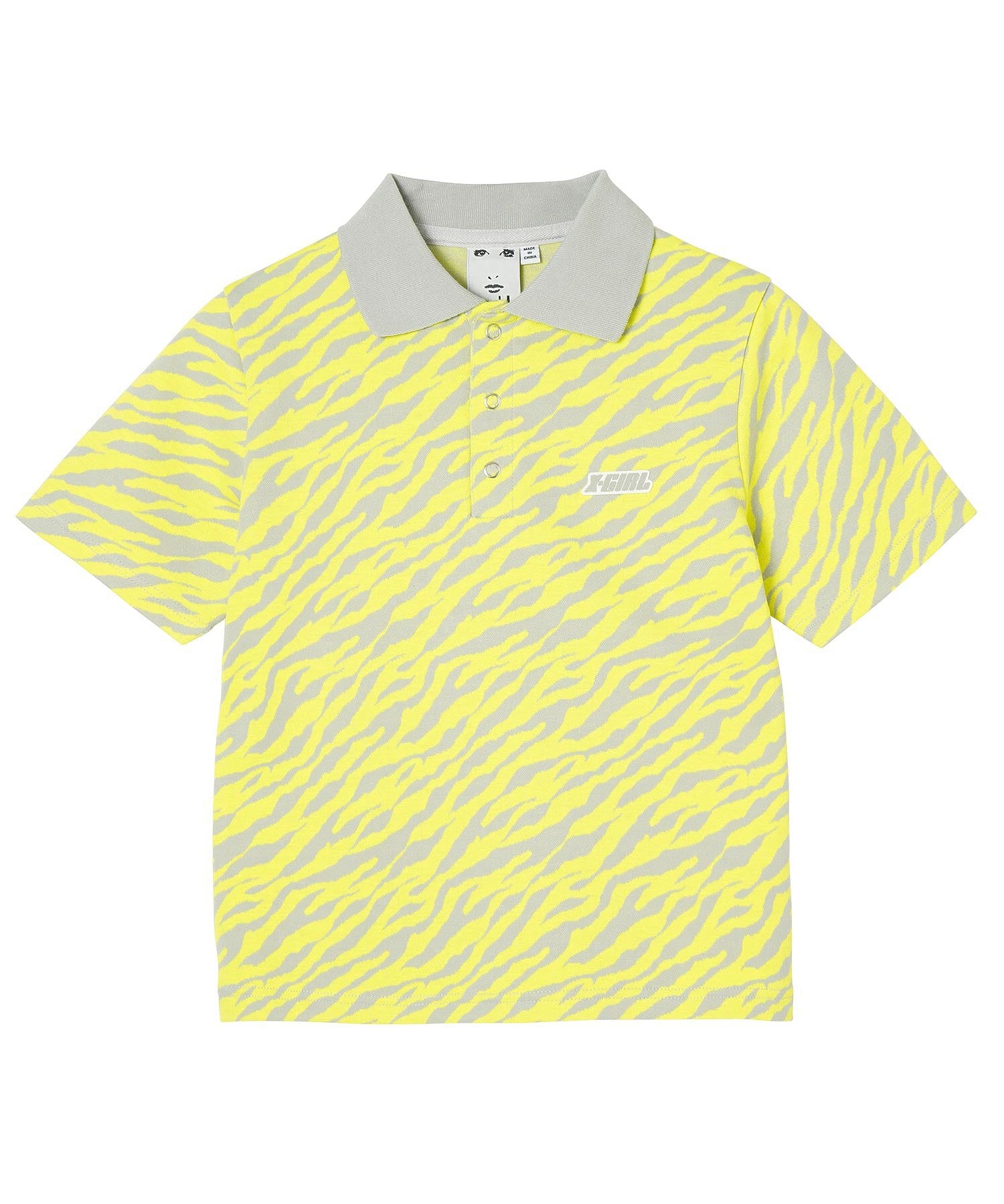 ZEBRA PATTERN POLO SHIRT X-girl