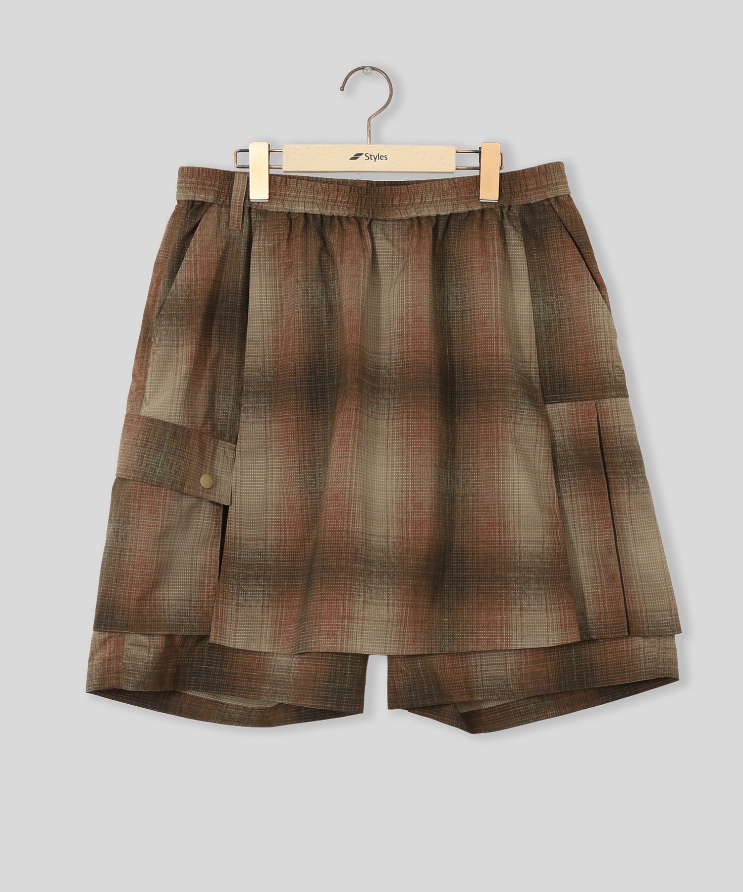 WHITE MOUNTAINEERING/ホワイトマウンテニアリング/OMBRE CHECK SKIRT PANTS WM2671415
