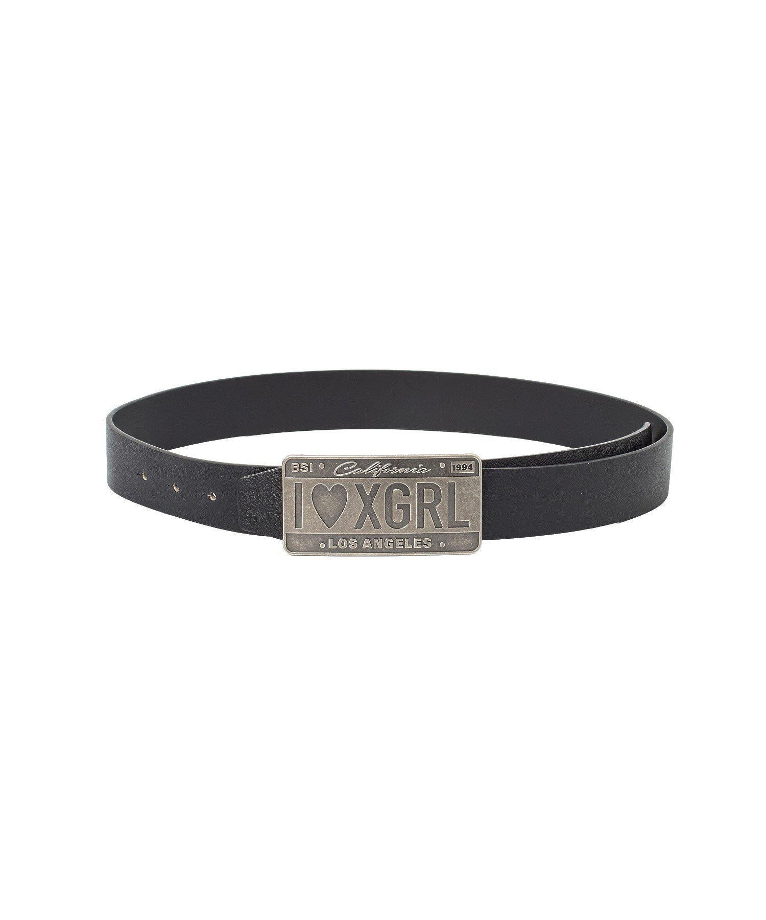PLATE LOGO BUCKLE BELT