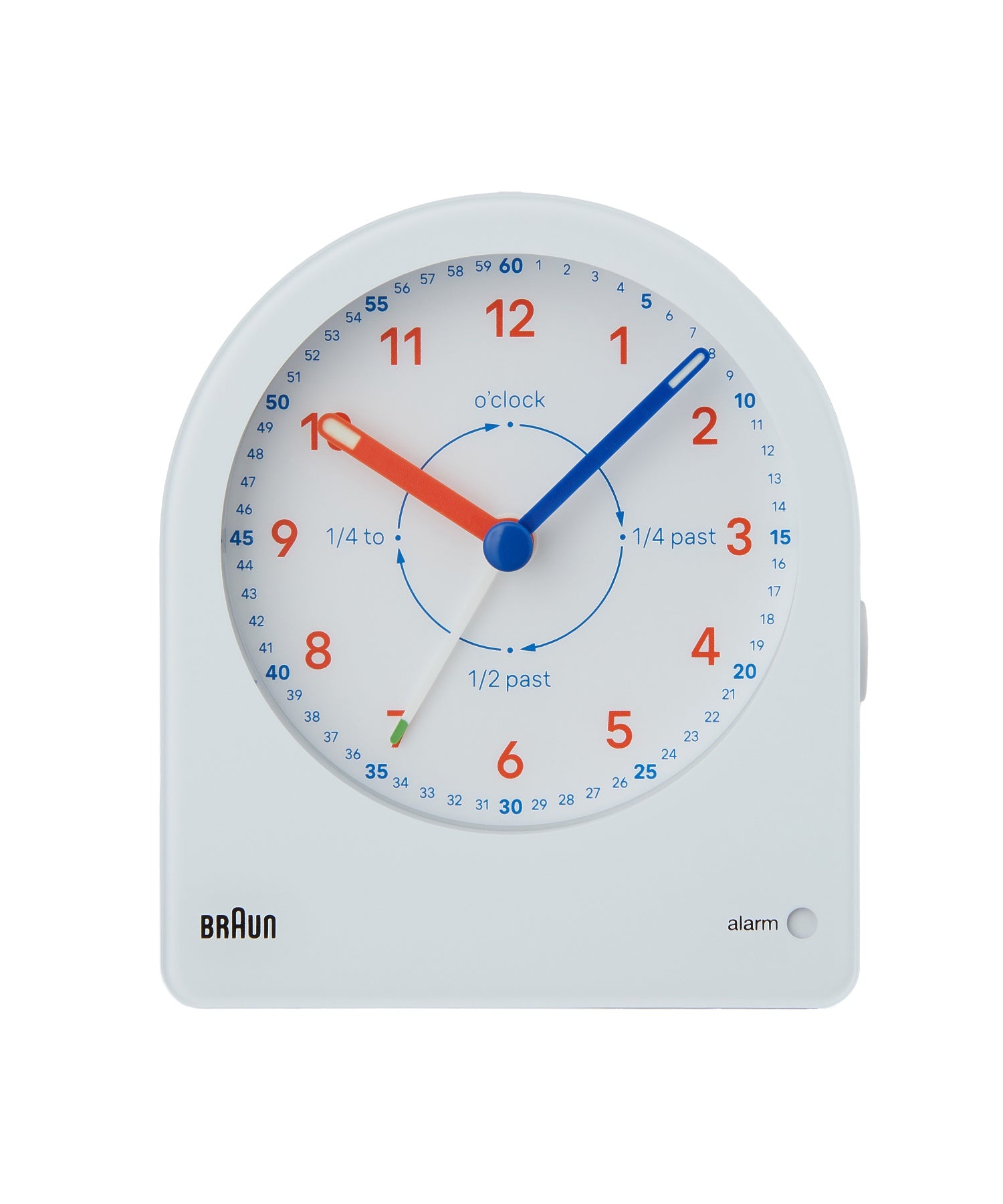 BRAUN Time Teacher ALARM CLOCK BC22TW（ブラウン タイムティーチャー アナログアラーム置き時計 ホワイト×オレンジ）