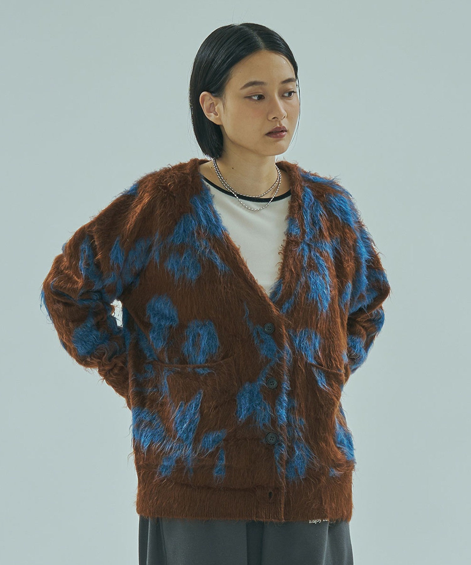 FLOWER JACQUARD CARDIGAN