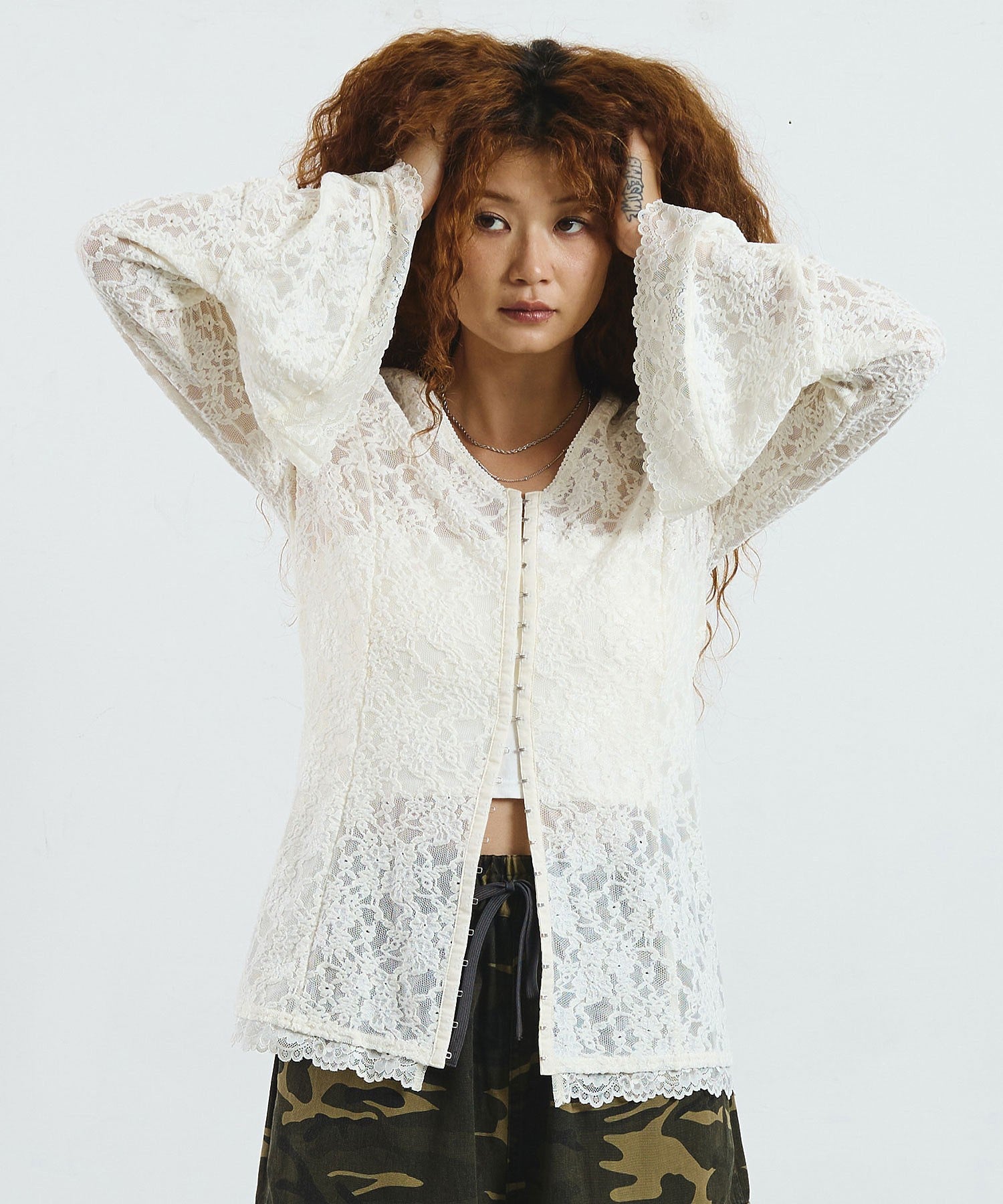 CREOLME/LACE L/S TOP