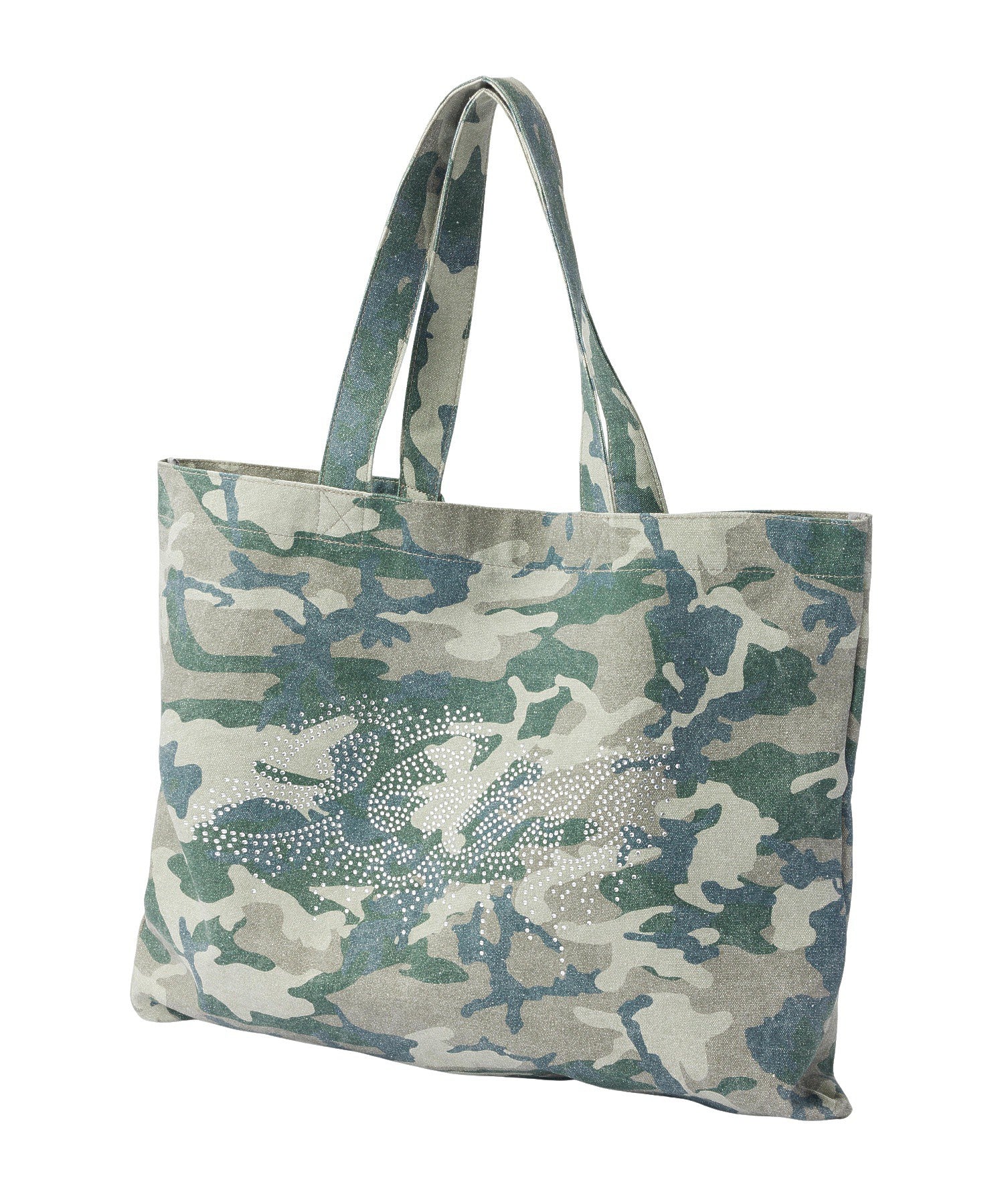 RHINESTONE LOGO BIG TOTE BAG
