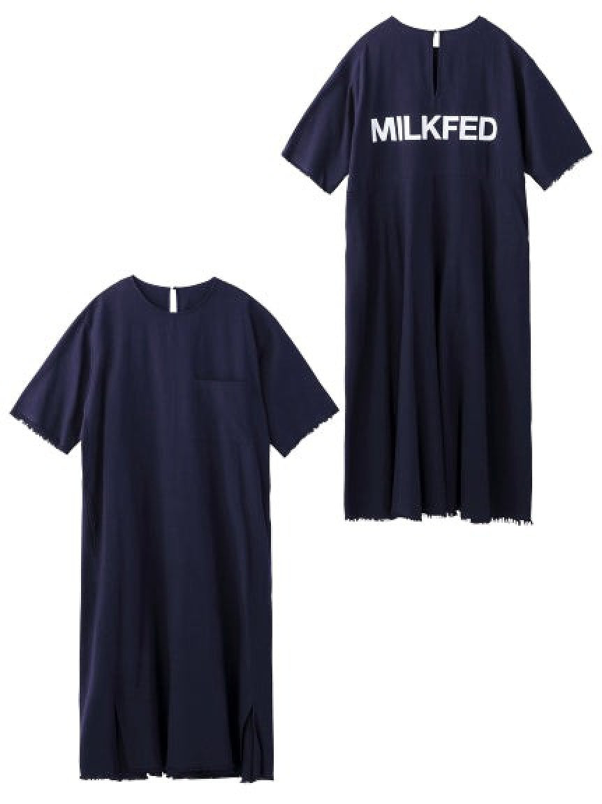 LOGO SLIT DRESS MILKFED.