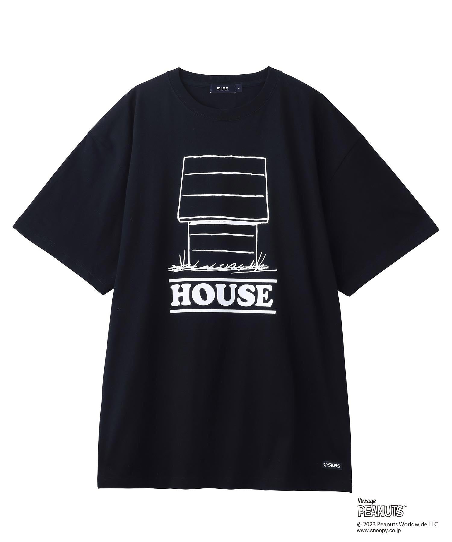 SILASⅹPEANUTS HOUSE PRINT S/S TEE