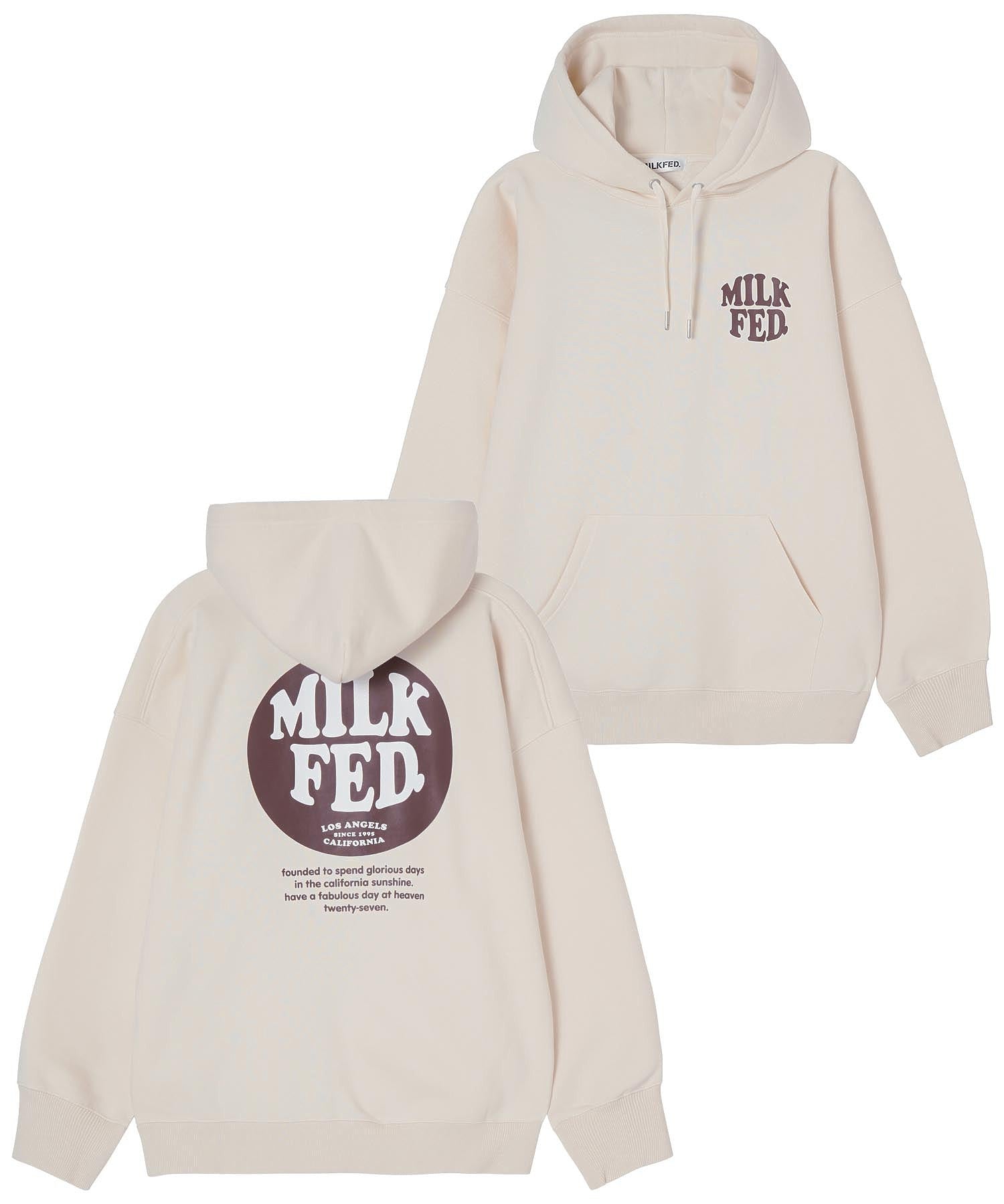 CIRCLE LOGO BIG SWEAT HOODIE MILKFED.