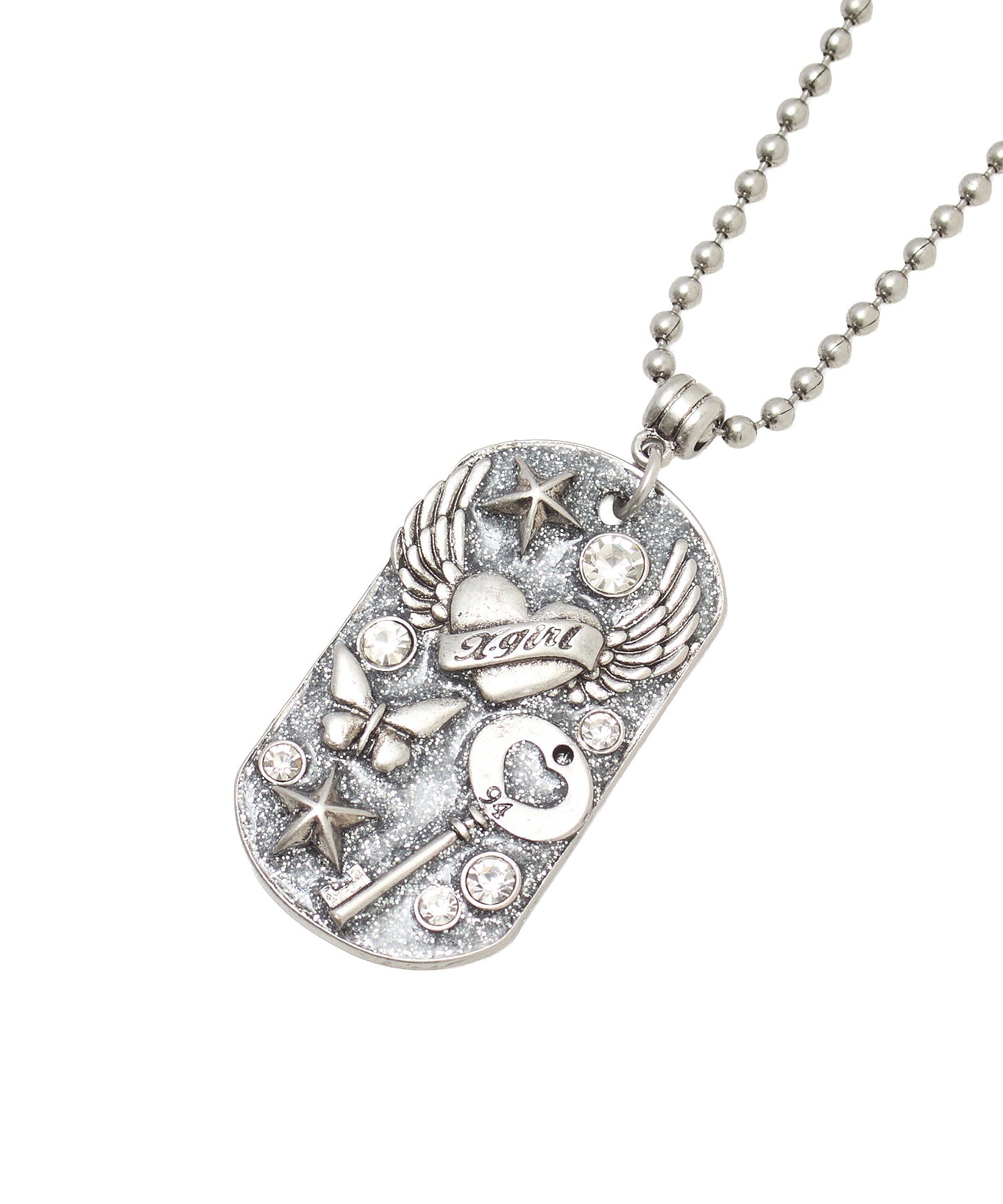 DECORATIVE DOG TAG NECKLACE