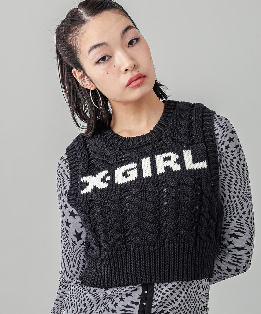 SLEEVELESS CABLE KNIT TOP – calif（カリフ）公式サイト