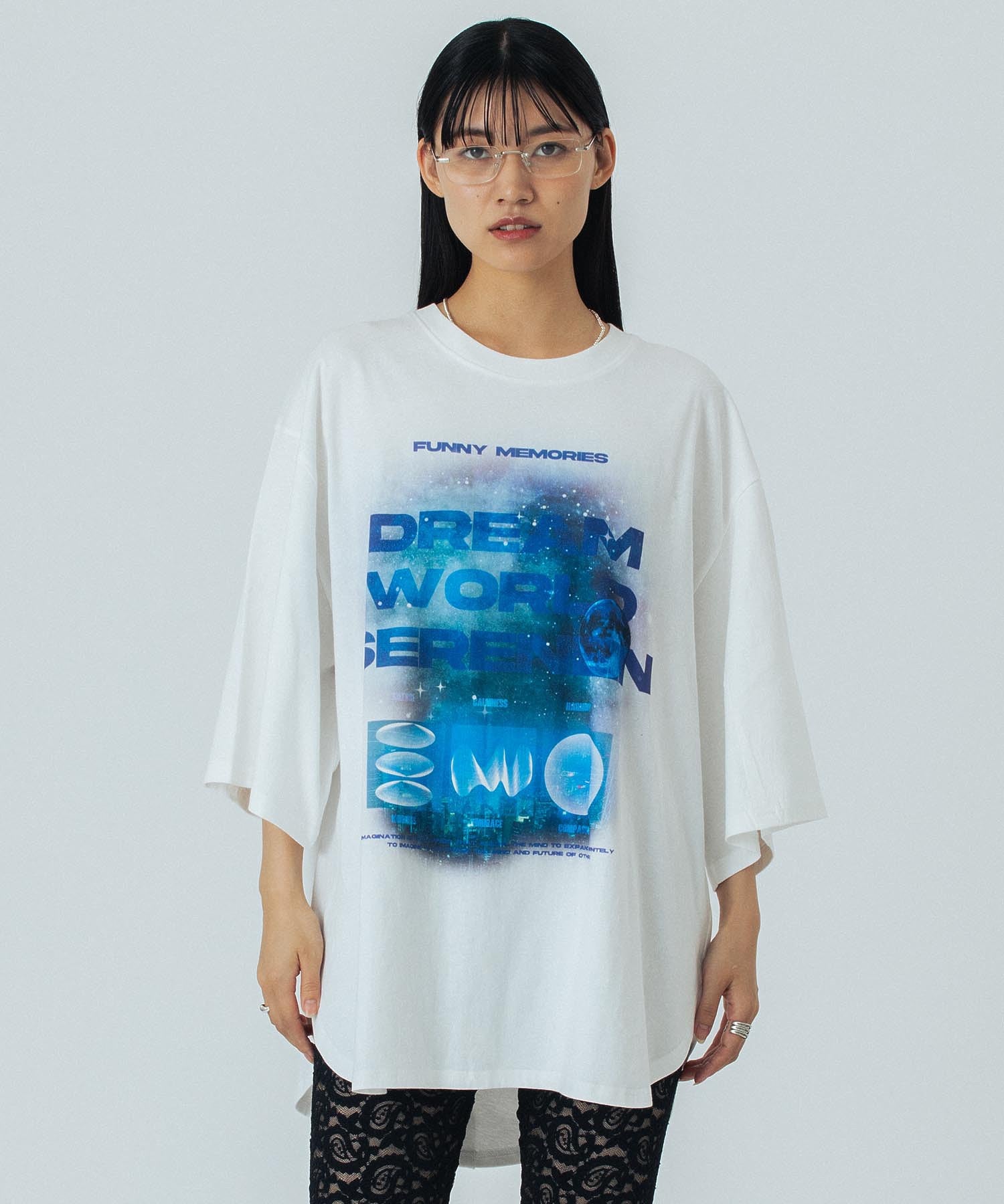 OKIRAKU×ROSEBUD/GRAPHIC BIG TEE