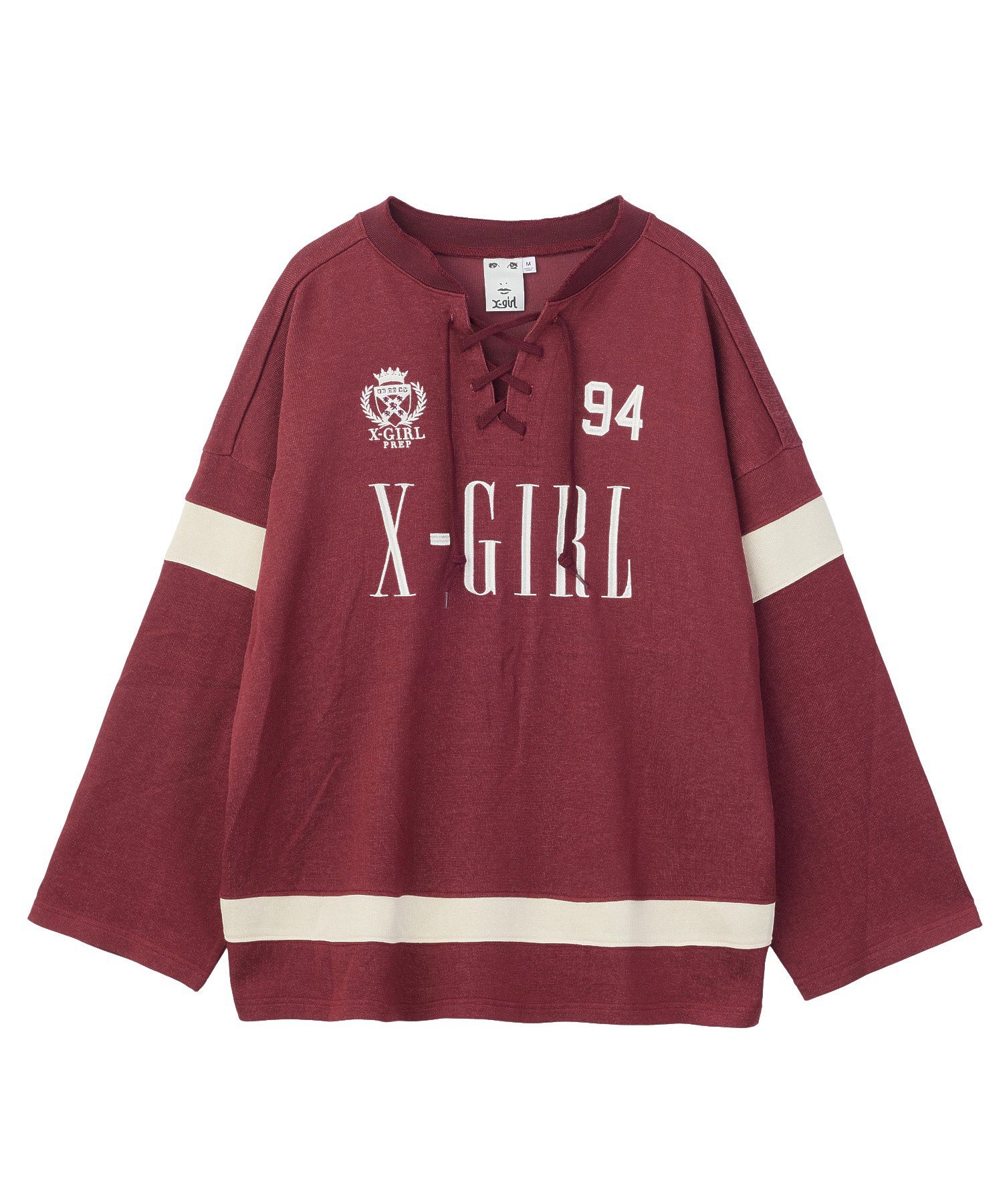 LACED UP FOOTBALL L/S TOP
