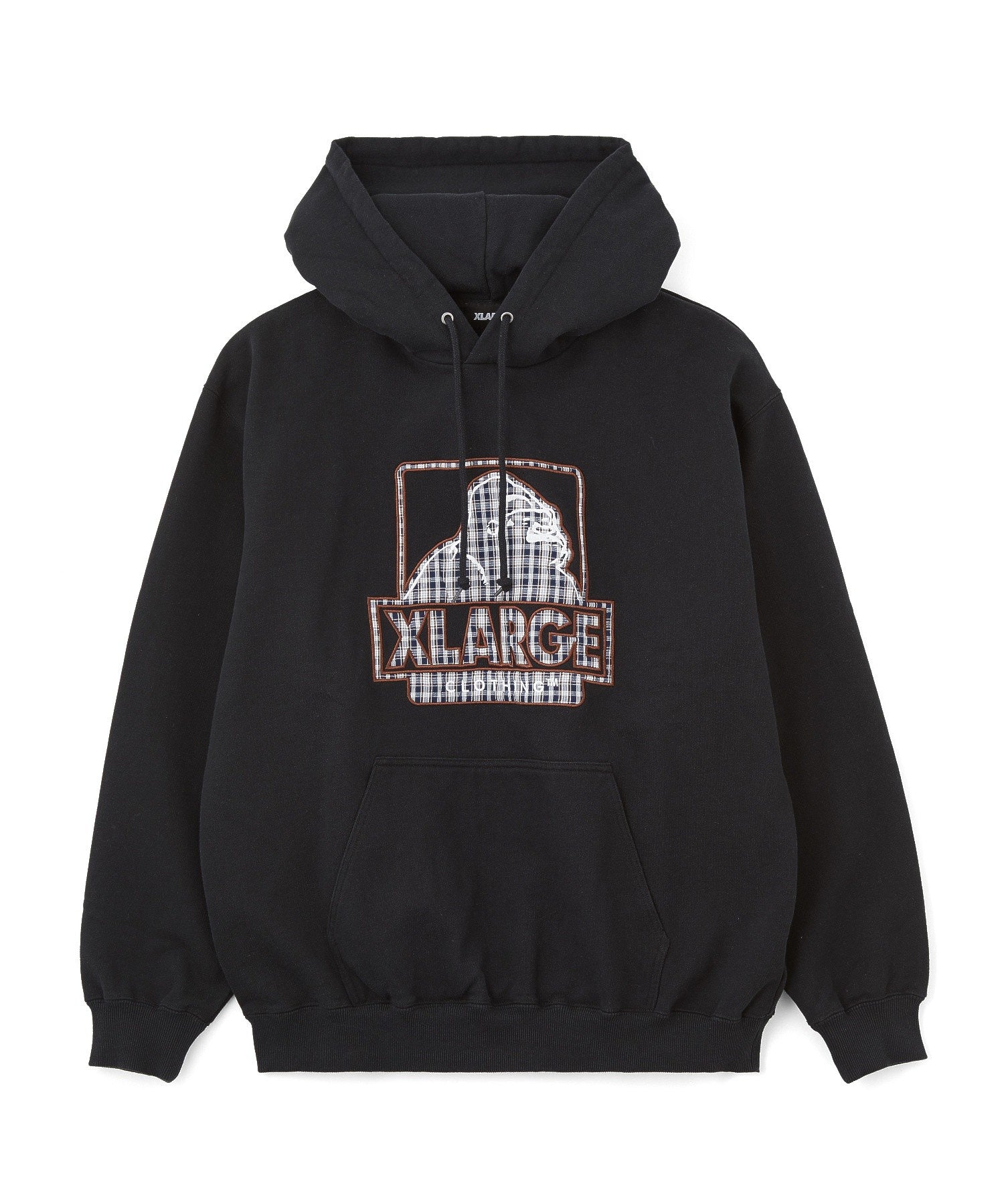 PLAID OG LOGO HOODED SWEATSHIRT