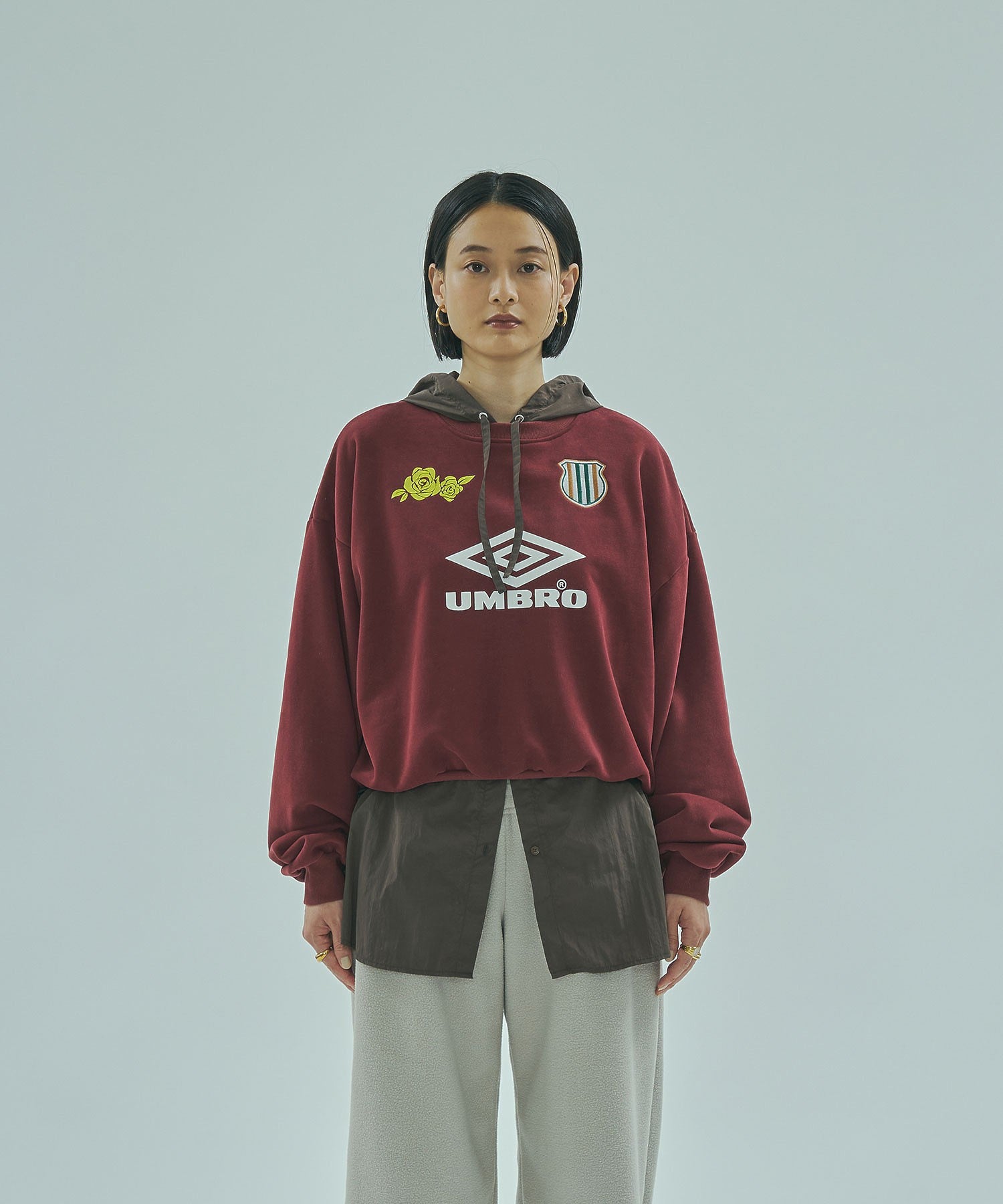 UMBRO×ROSE BUD/DOUBLE DIAMOND SWEATSHIRT
