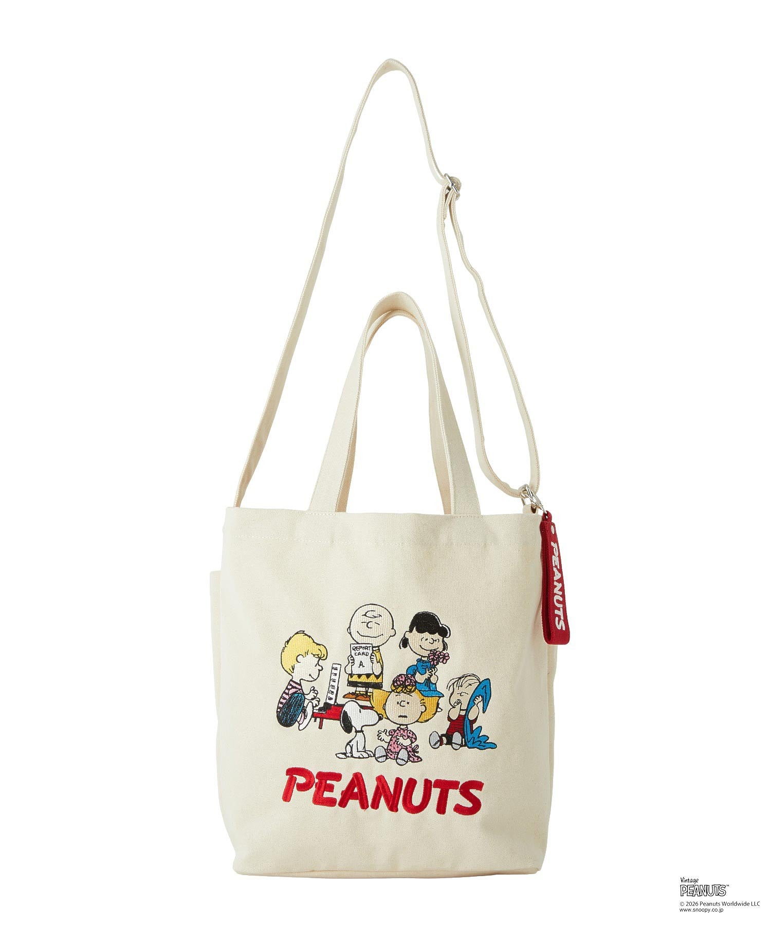 MILKFED. × PEANUTS / PEANUTS GANG BIG CANVAS TOTE