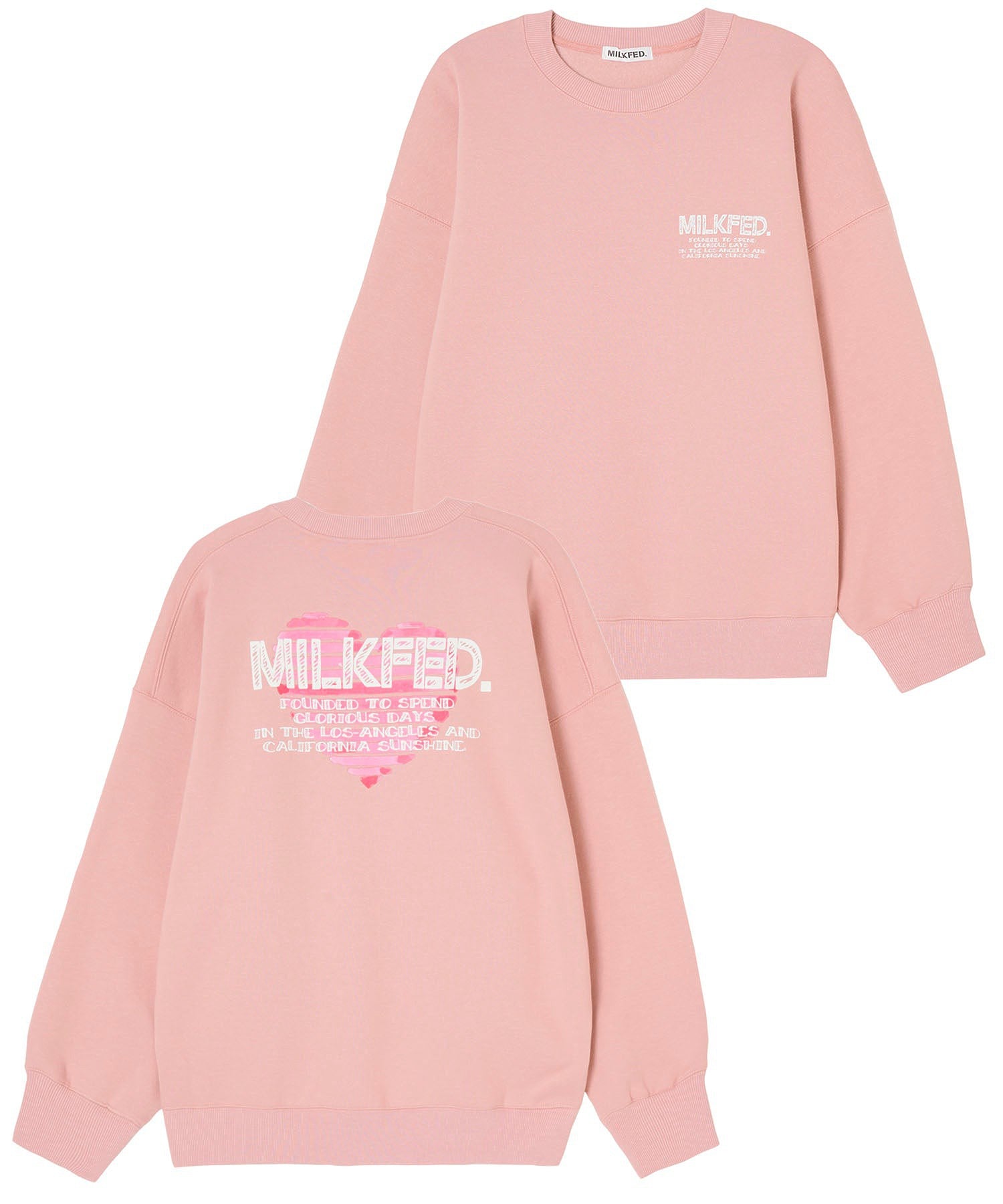 HANDWRITTEN HEART BIG SWEAT TOP MILKFED.