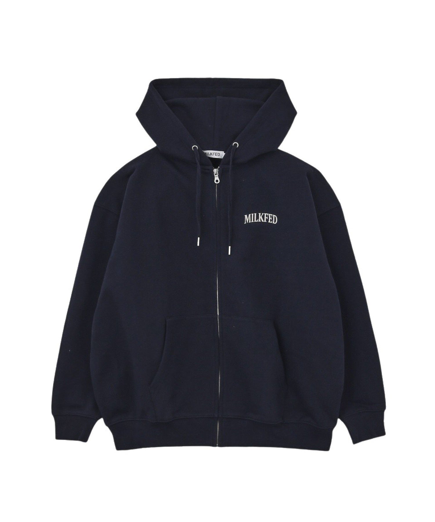 HEART EMBROIDERED LOGO ZIP UP HOODIE