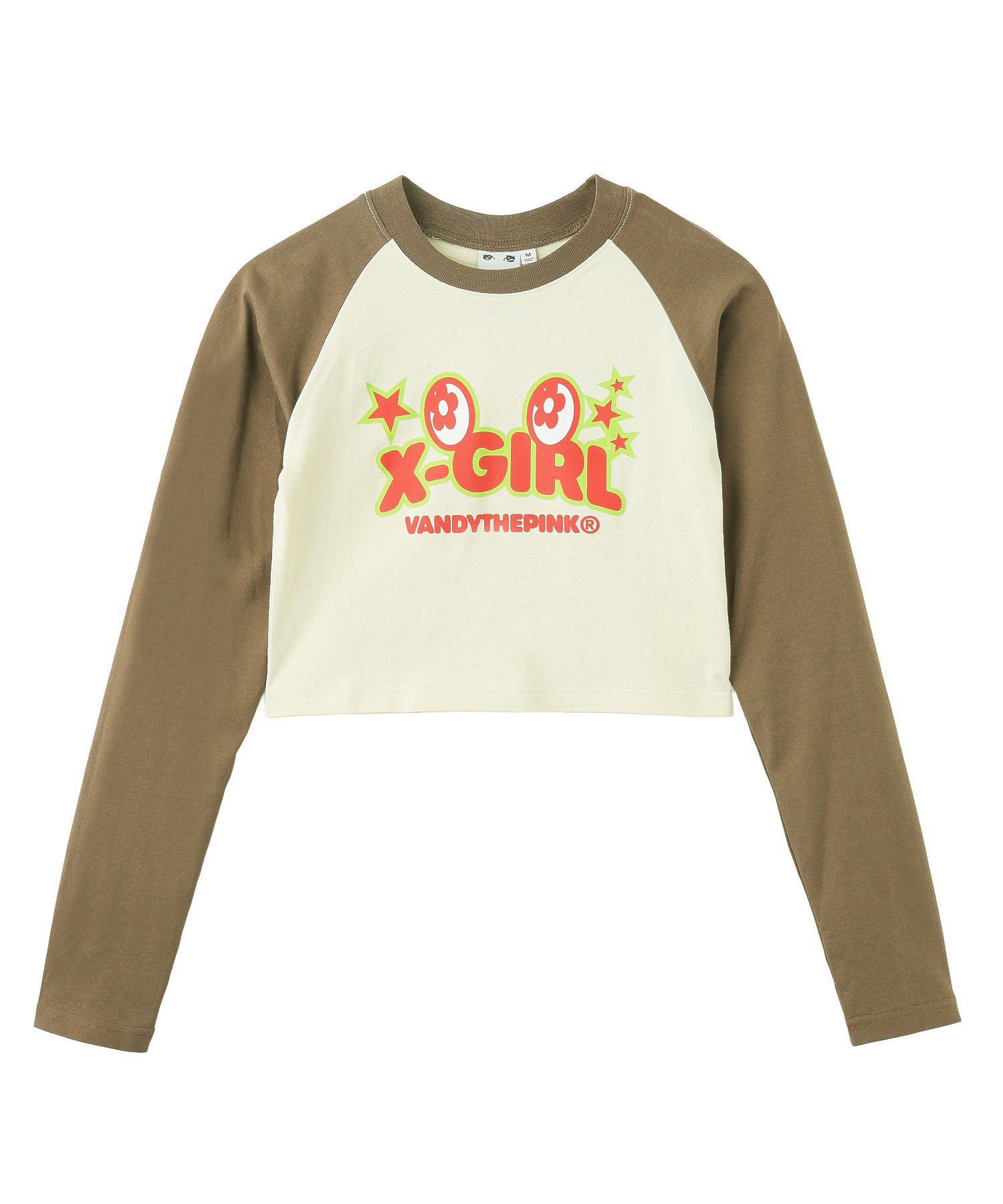 X-girl x VTP RAGLAN L/S BABY TEE