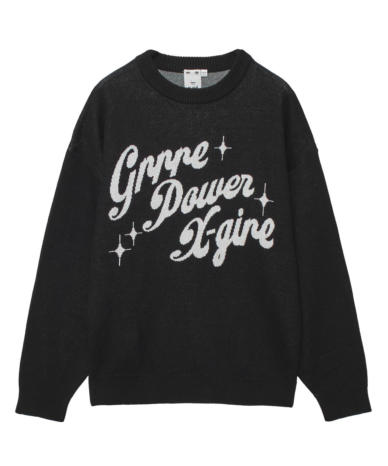 GIRL POWER LOGO JACQUARD KNIT TOP