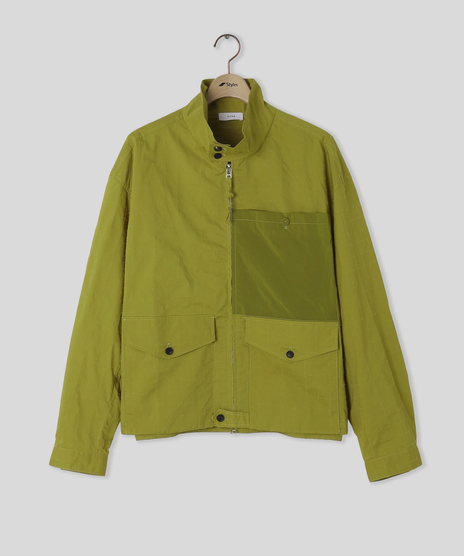 8ON8/エイトオンエイト/Yellow Stitch Checkered Jacket N2BCG210636