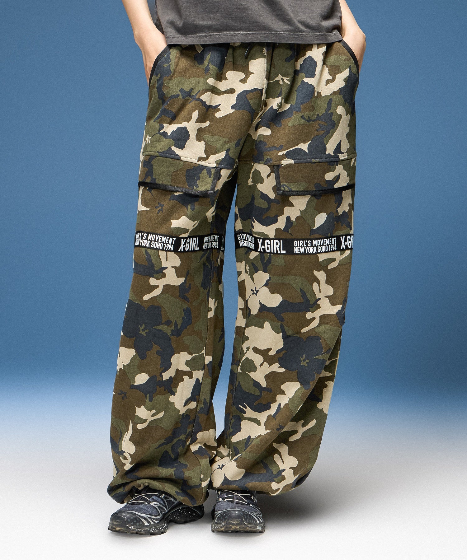 X-girl LOGO TAPE SWEATPANTS