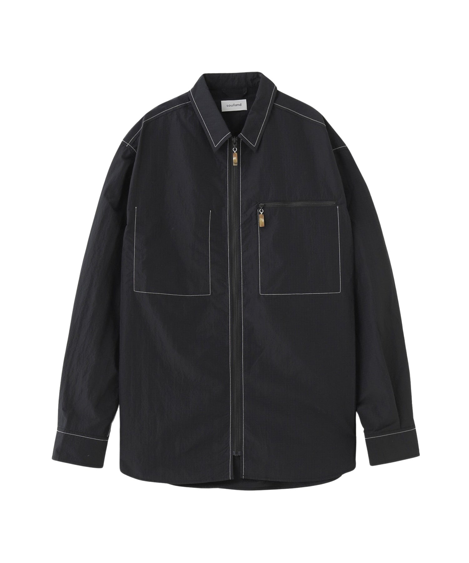 SOULLAND/ソウルランド/DERRY zip front shirt jacket/51028-1307