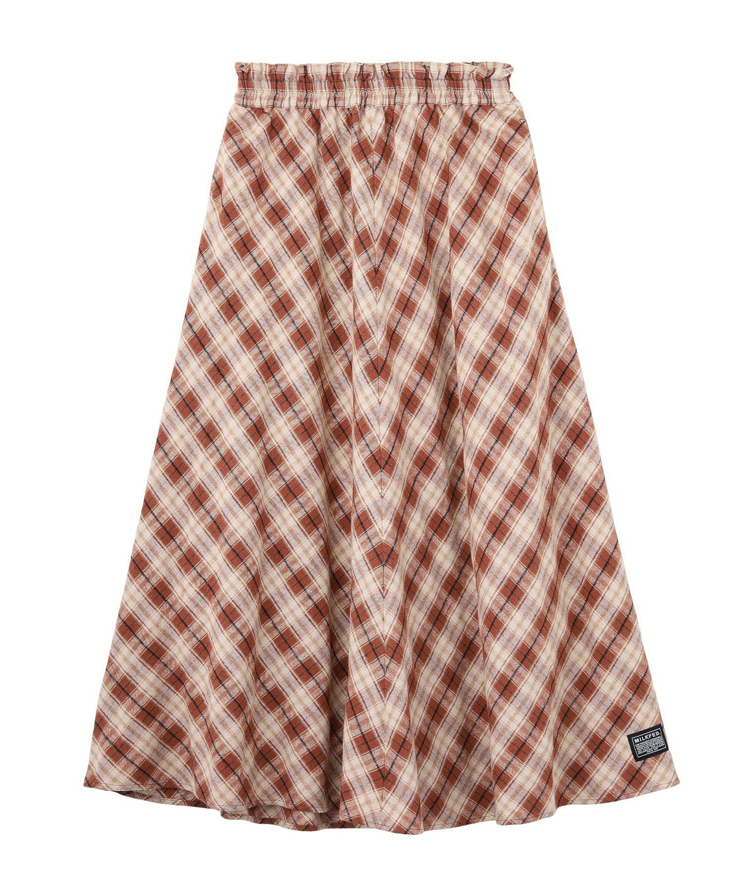 FLARE PLAID SKIRT