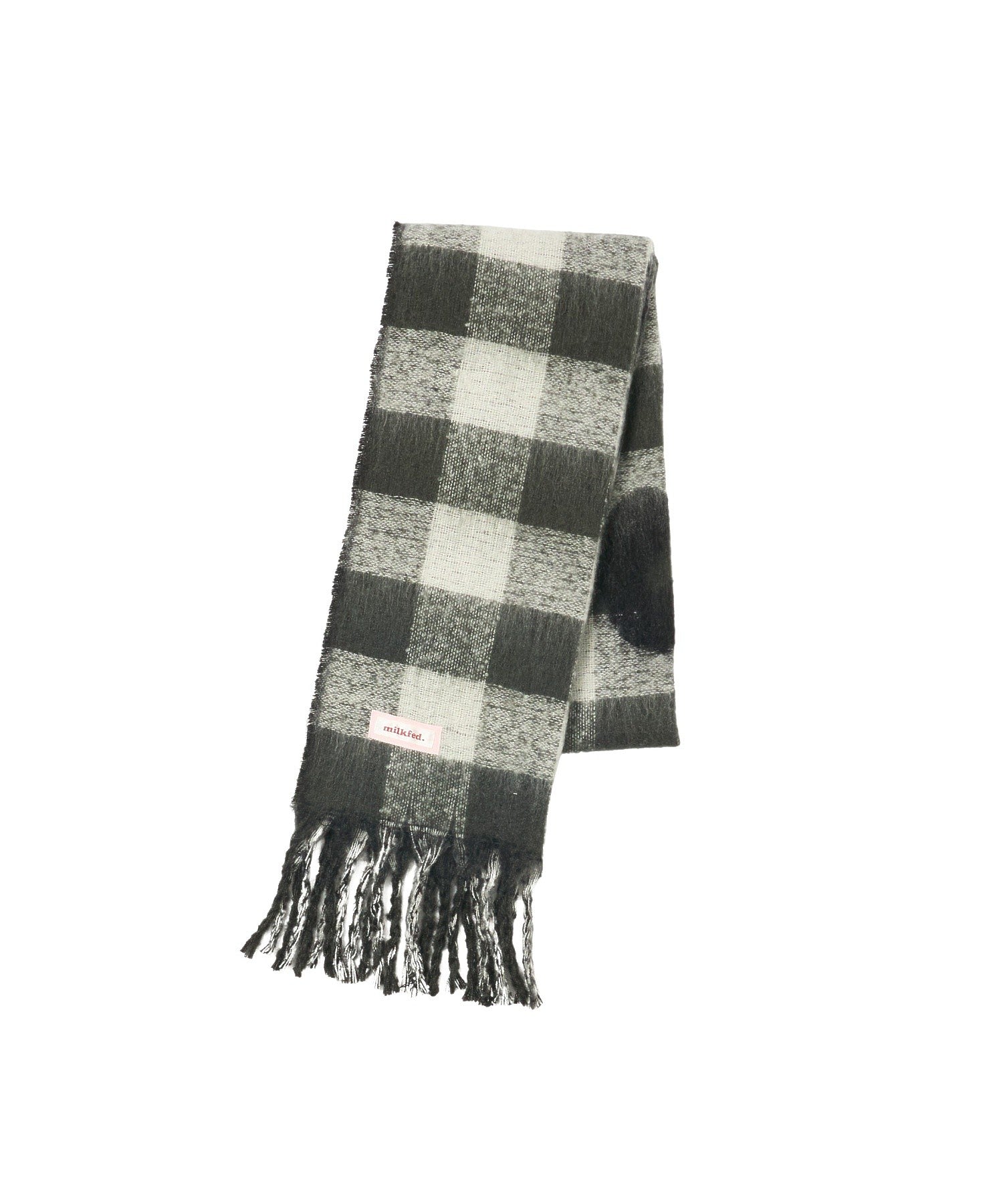 GINGHAM CHECK LOGO STOLE