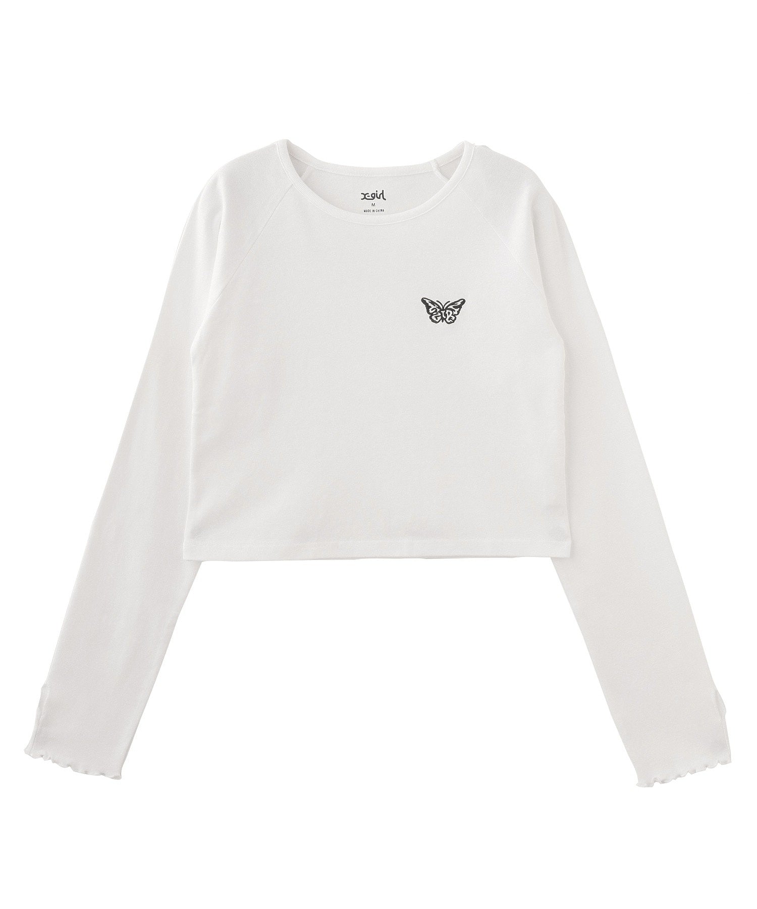 ONE POINT BUTTERFLY L/S BABY TOP