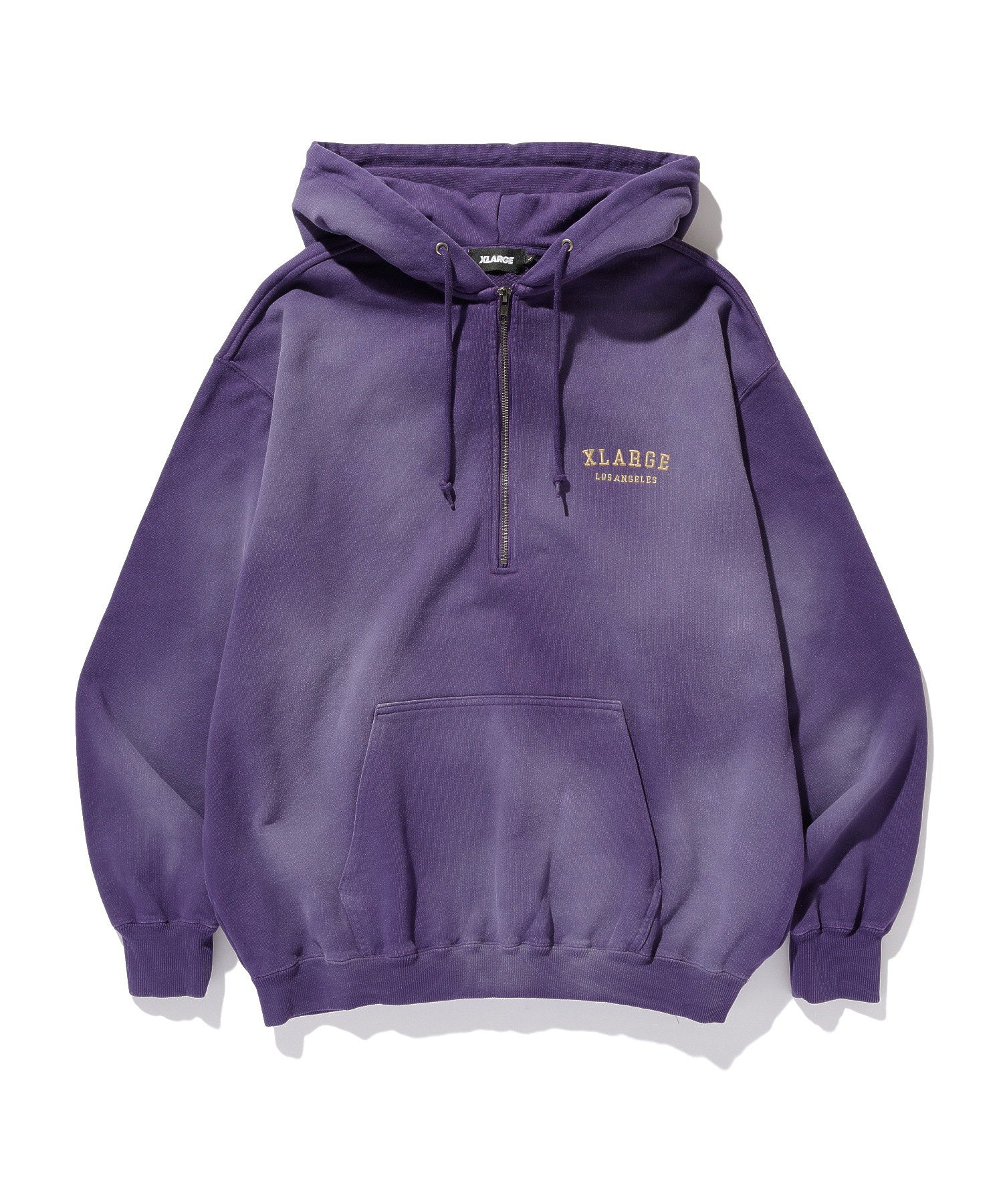 HALF ZIP UP HOODED SWEATSHIRT