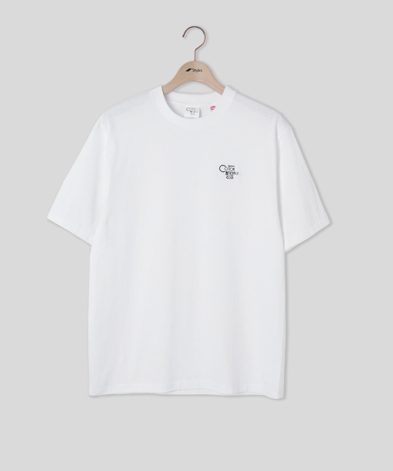 【別注】Styles CRC/コットンリサーチクラブ/EX S/S TUBULAR T-SHIRT JPC-001 WHT