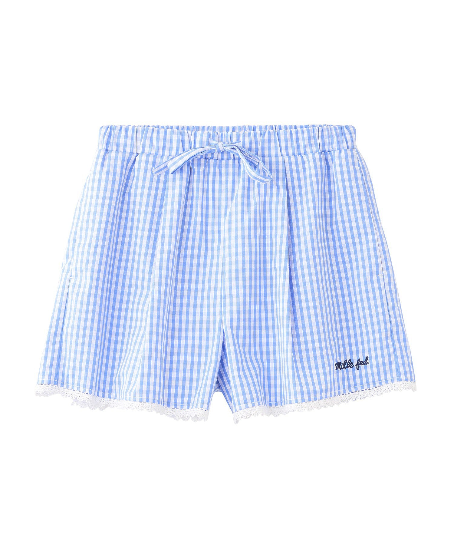 GINGHAM MINI SHORTS