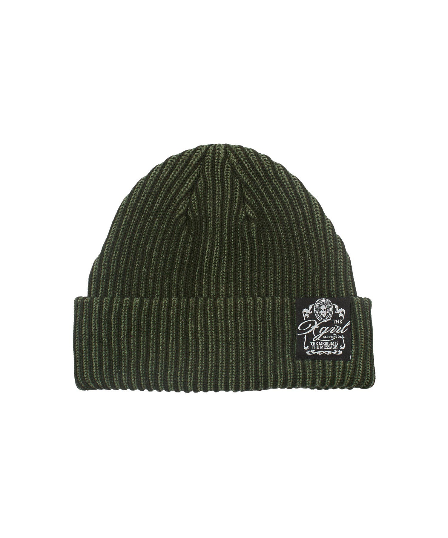 BICOLOR RIB CUFF BEANIE