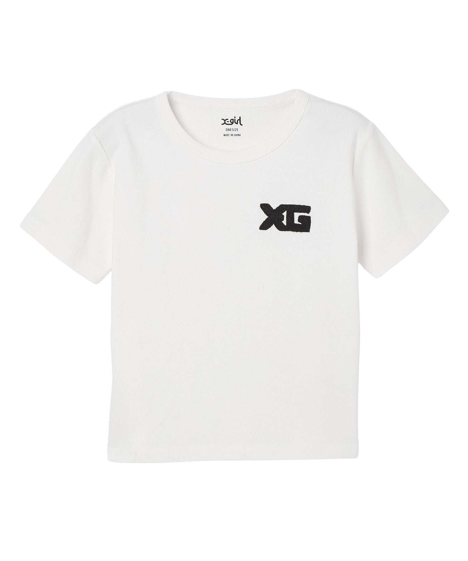 CHENILLE EMBROIDERED XG LOGO S/S BABY TEE