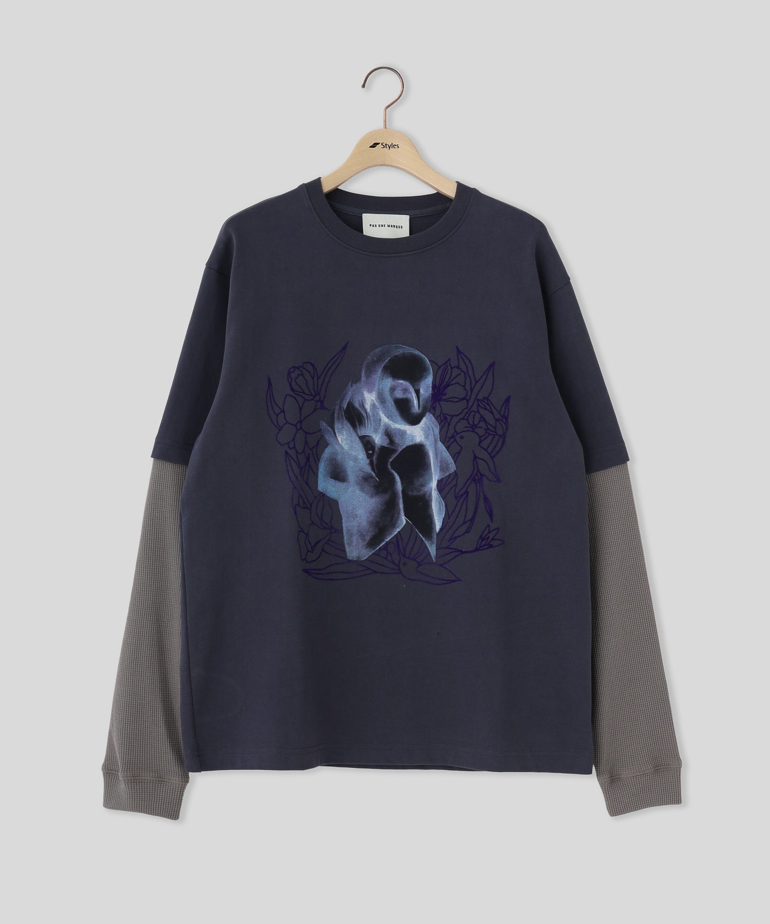 Pas Une Marque/パ・ズュヌ・マルク/Double Sleeve Tee Shirt L/S PAS-399
