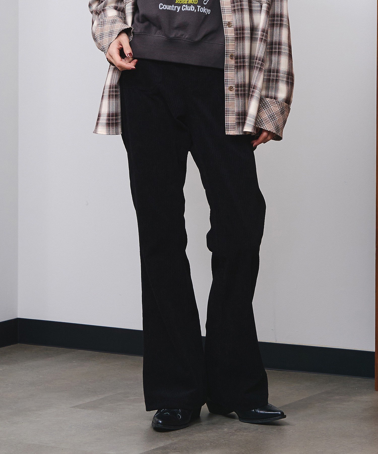 CORDUROY FLARE PANTS