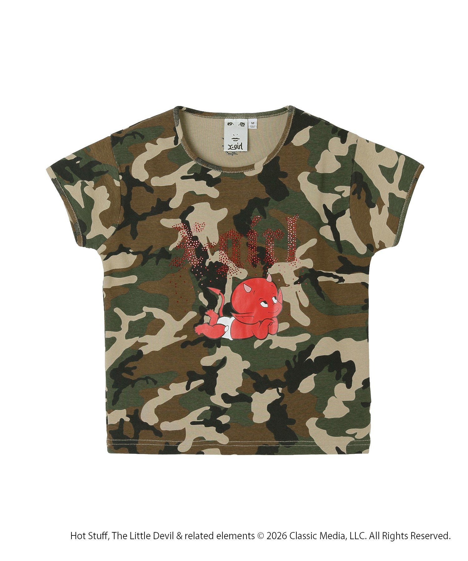 X-girl | HOT STUFF RHINESTONE S/S BABY TEE