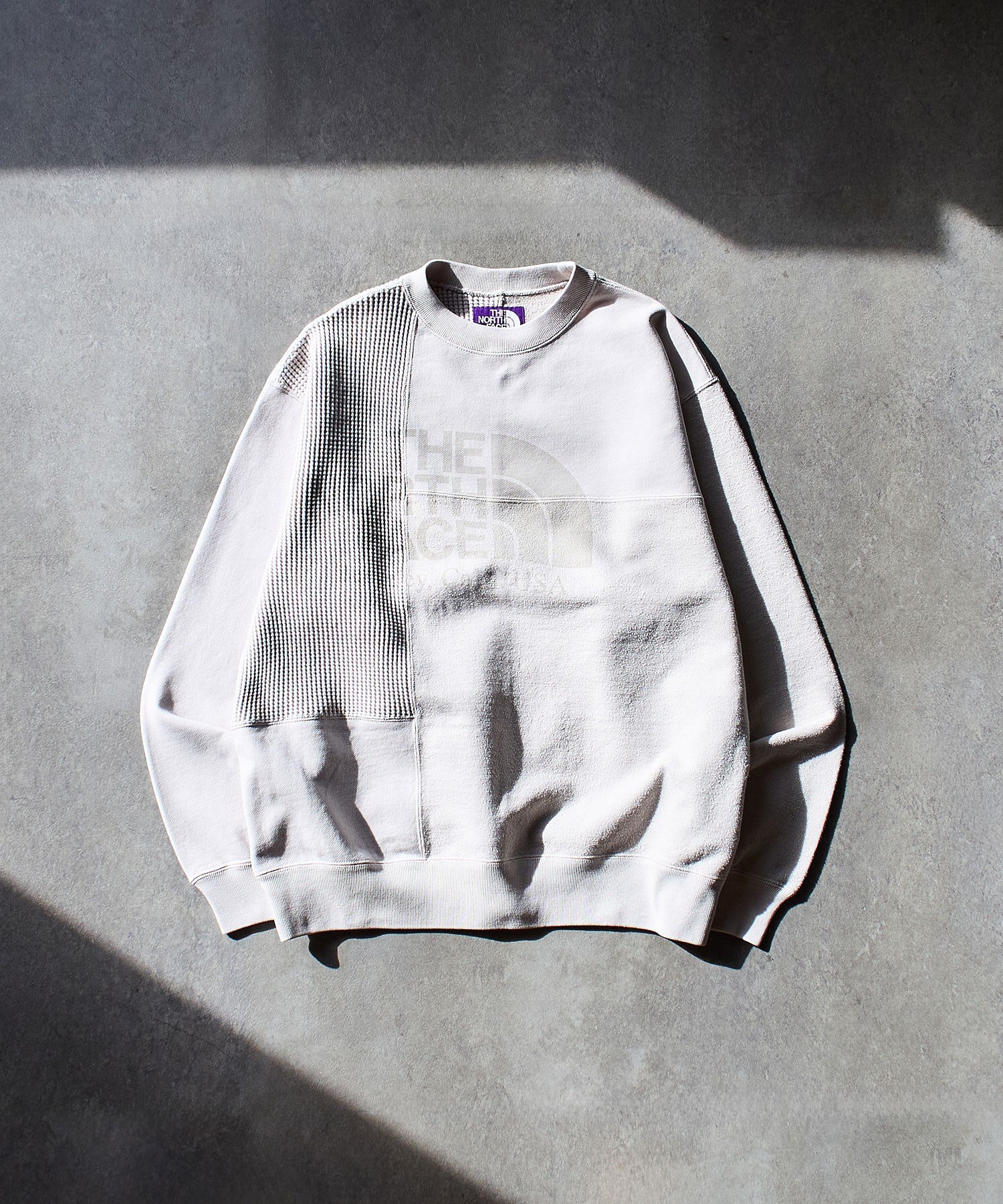 THE NORTH FACE Purple Label/FIELD PATCHWORKED CREWNECK
