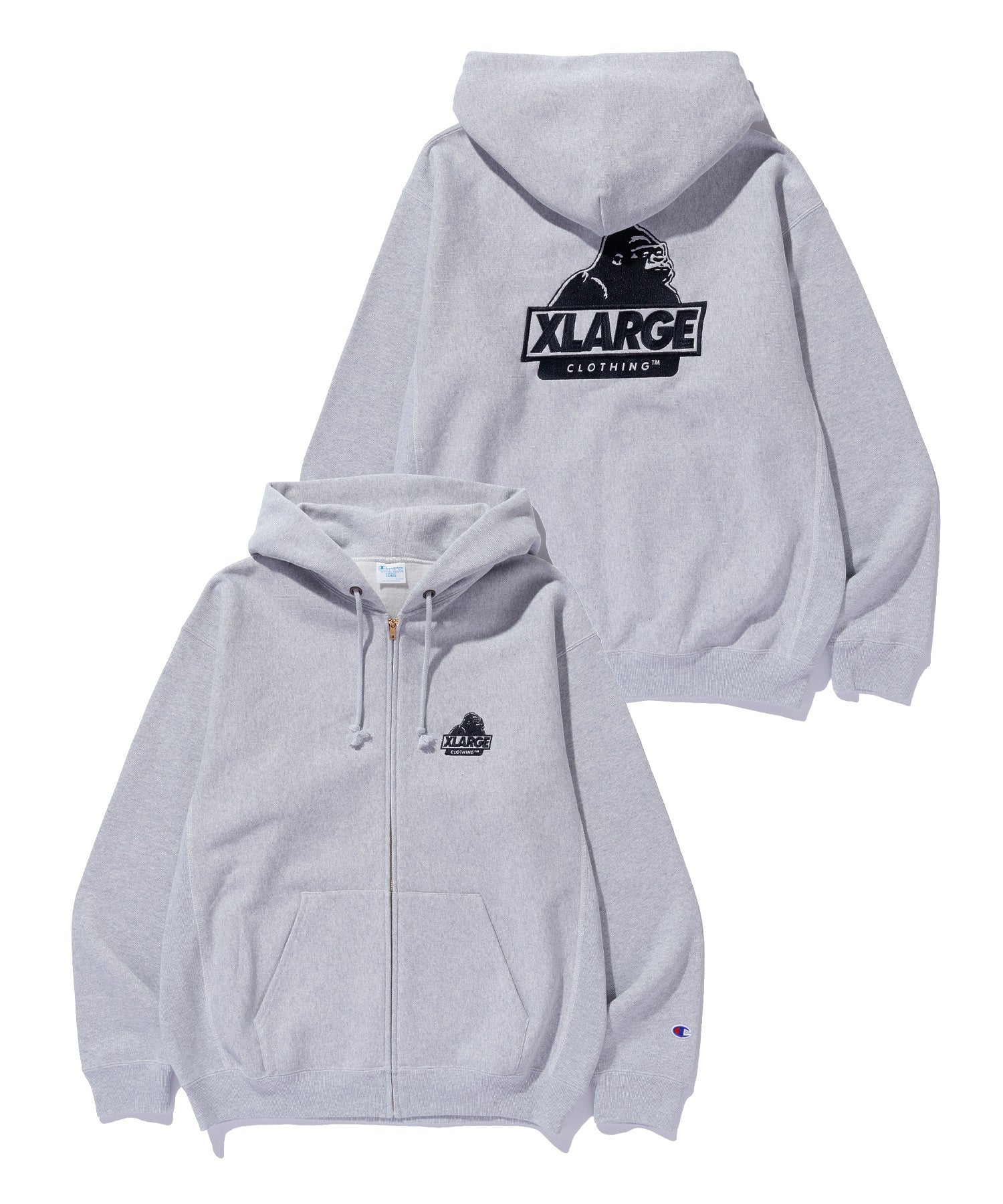 XLARGE×Champion REVERSE WEAVE ZIP UP HOODED SWEATSHIRT