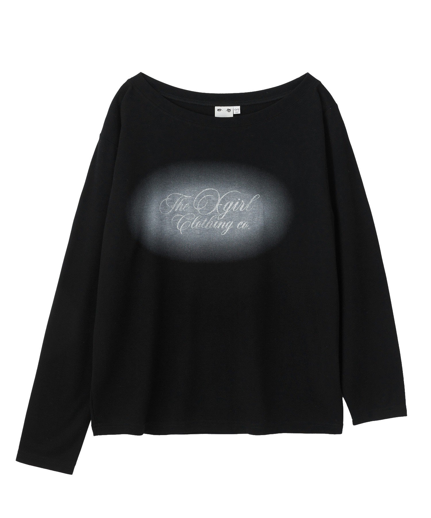 SCRIPT LOGO ONE SHOULDER L/S TEE