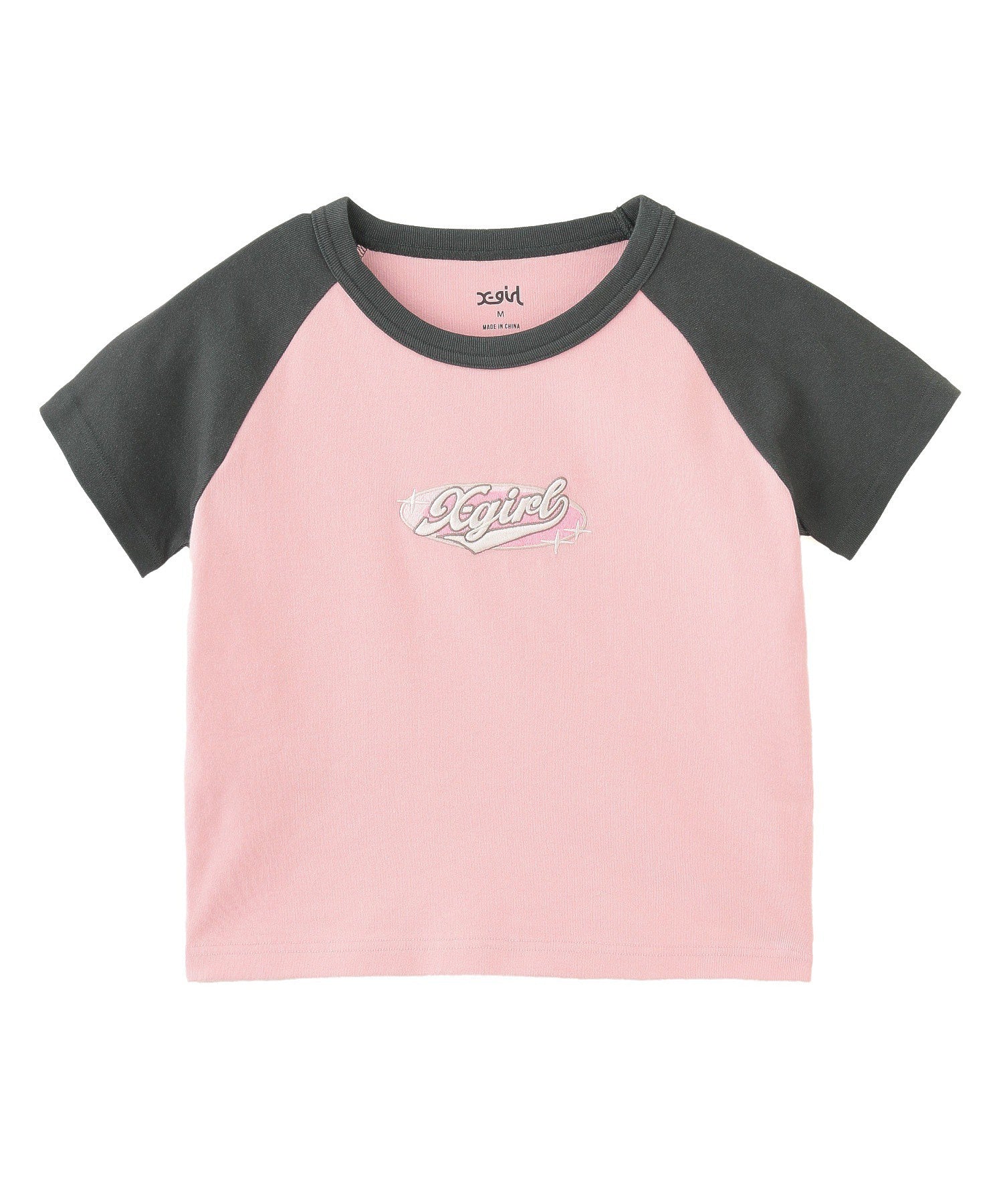 OVAL LOGO EMBROIDERY RAGLAN S/S BABY TEE