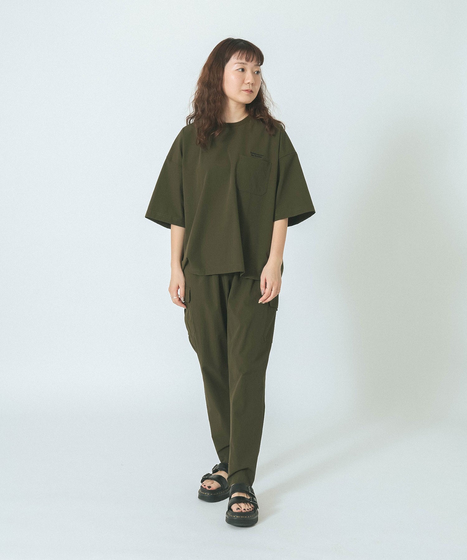 THOUSAND MILE×GENE HEAVENS/SHORT SLEEVE  POCKET TOP & CARGO TAPERED PANTS SET UP