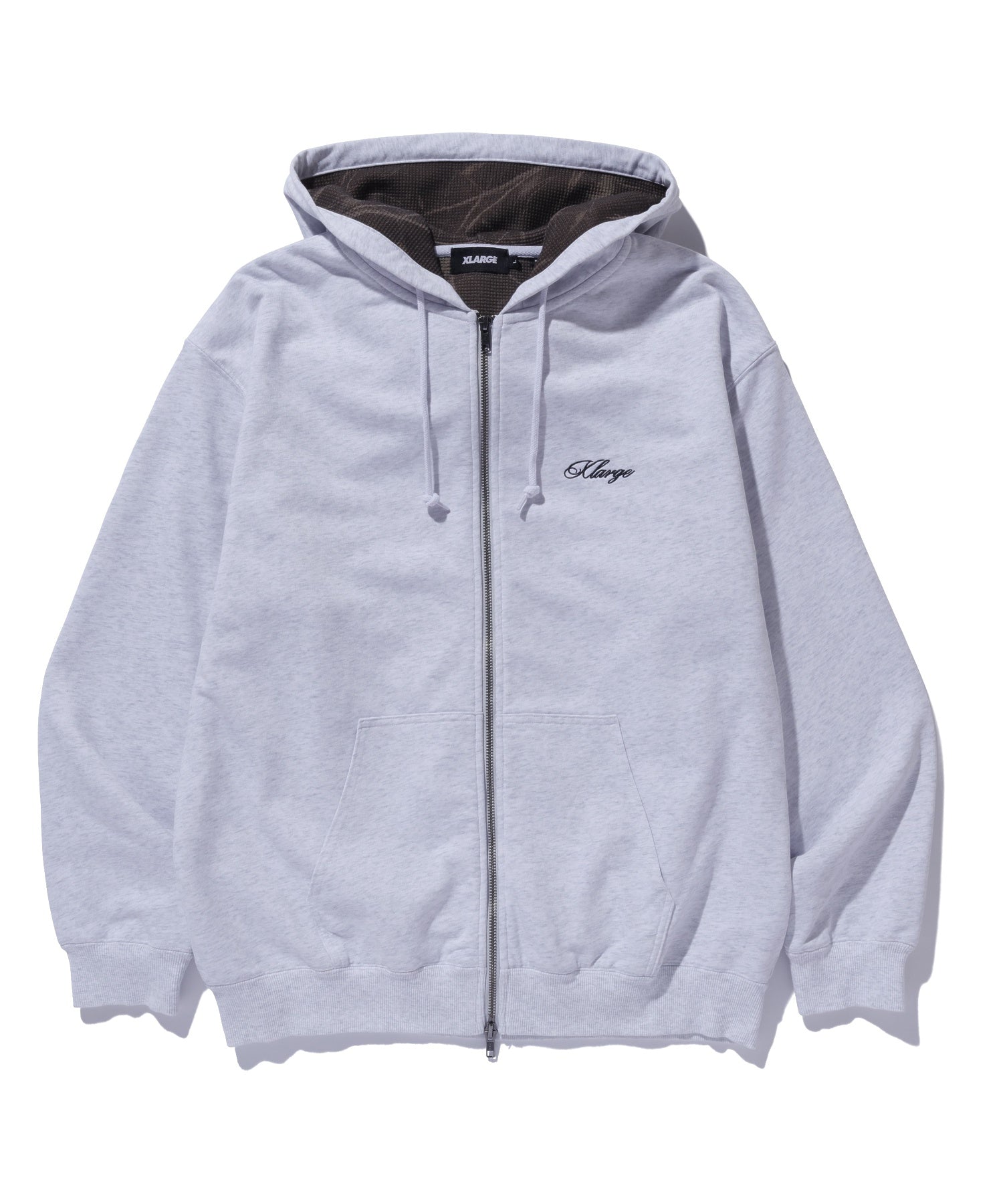 DOUBLE LAYERED ZIP HOODED SWEATSHIRT