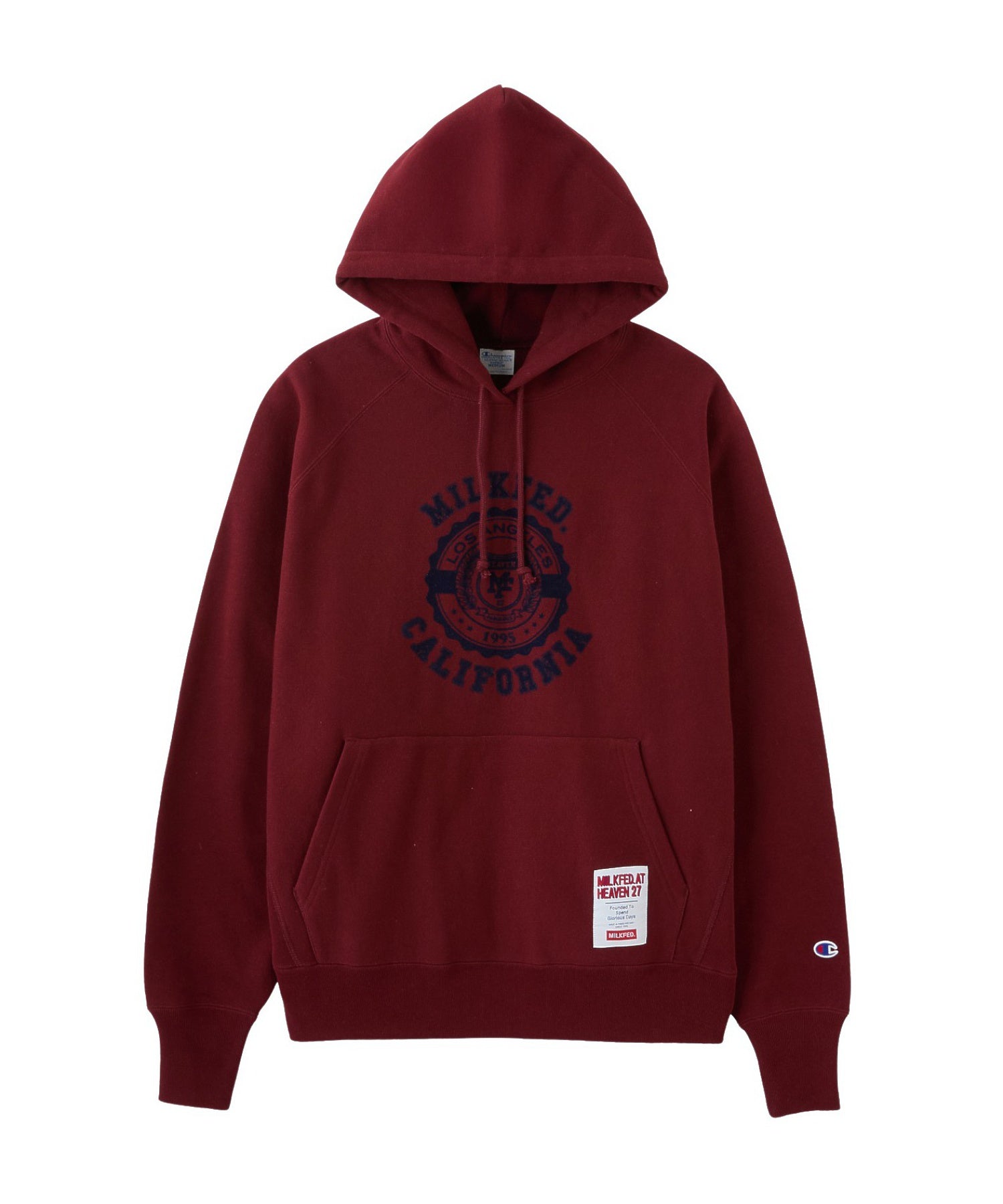 MILKFED. × CHAMPION COLLEGE LOGO SWEAT HOODIE