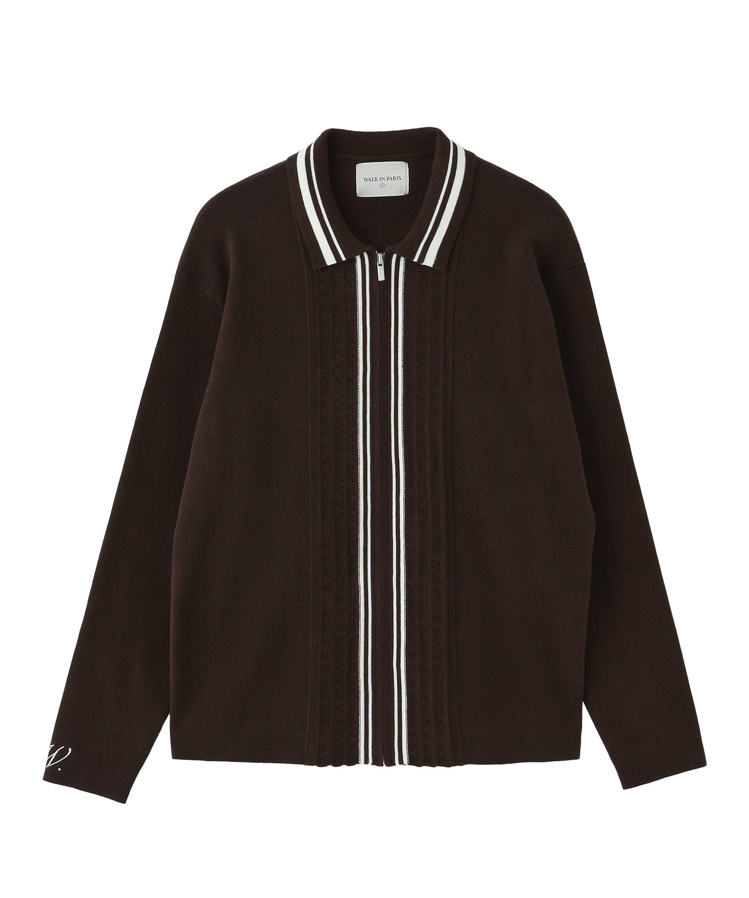 WALK IN PARIS/ウォーキンパリス/Long Sleeve Brown Knit Cardigan