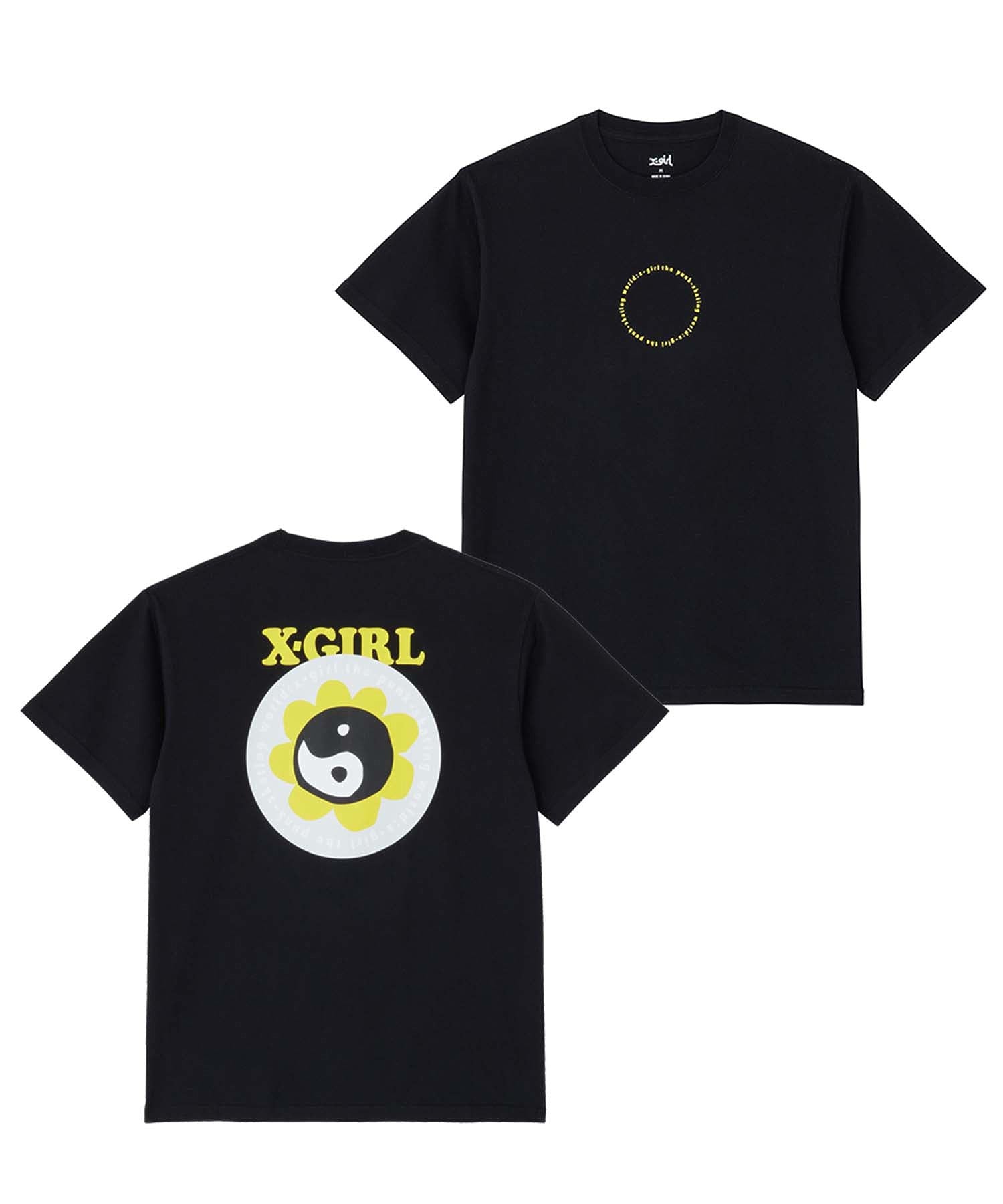 YIN YANG FLOWER LOGO S/S TEE X-girl