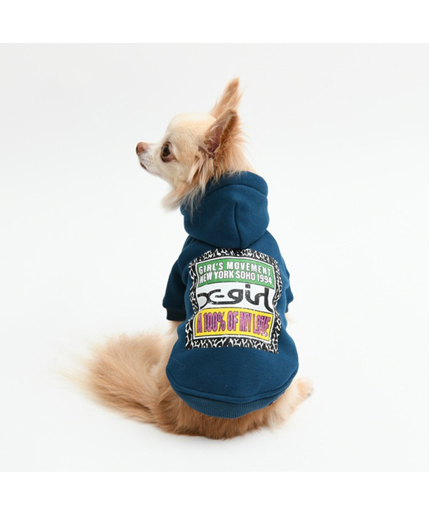 【X-girl DOGWEAR】ヒョウ柄ボックスロゴパーカー
