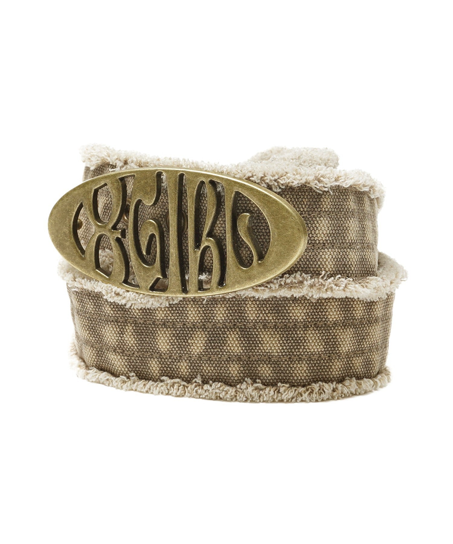 METAL OVAL LOGO BUCKLE BELT