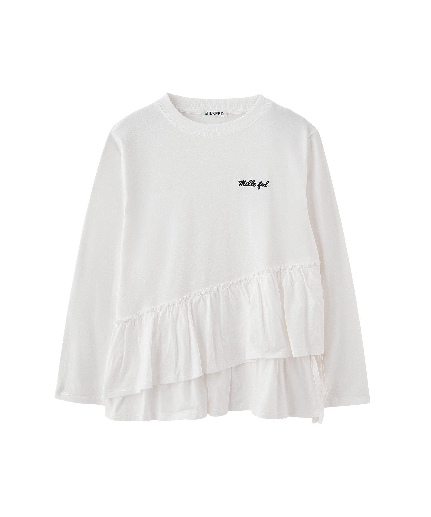 ASYMMETRIC FRILL TOP